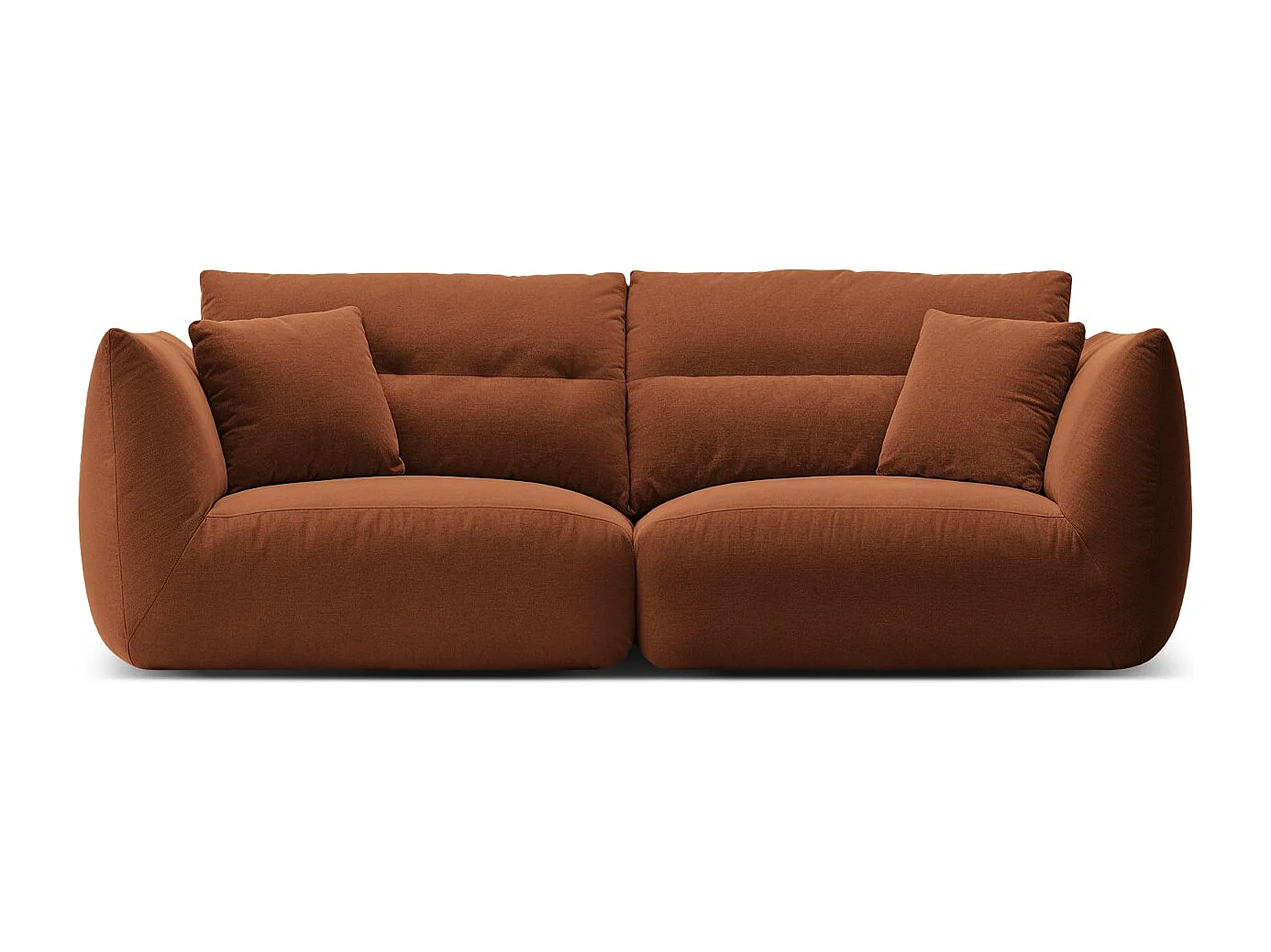 CXL by Christian Lacroix - Sofa modułowa, "Maurie" 3 miejsca szenil, cegła - 224x107x90cm 3743453 - obrazek 1