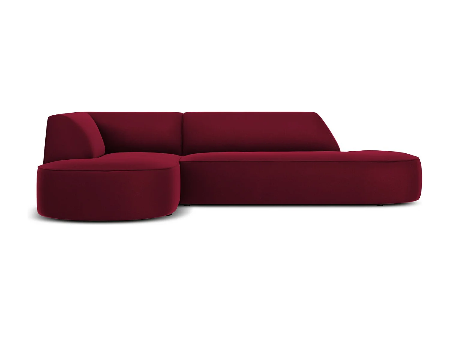 CXL by Christian Lacroix – Narożnik lewy, „Charles” 4 miejsca welur, czerwony – 273x180x69cm 3743482
