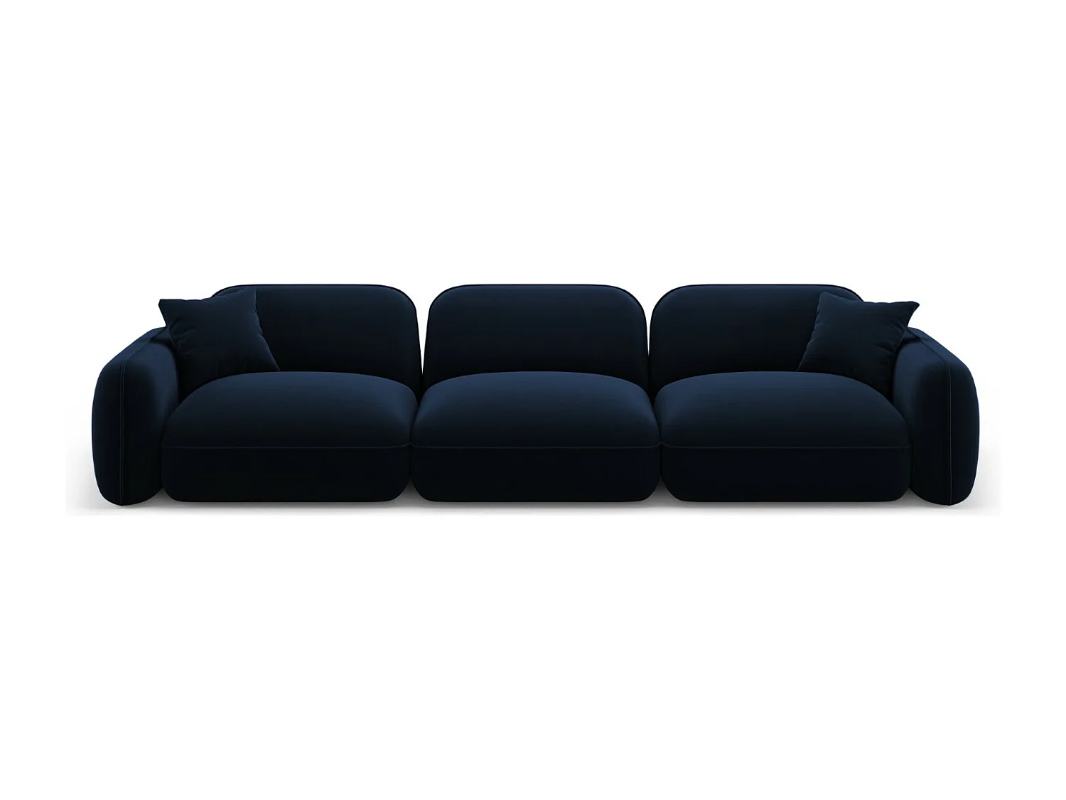CXL by Christian Lacroix - Sofa modułowa, "Lucien" 4 miejsca welur, błękit królewski - 320x90x70cm 3743486 - obrazek 1