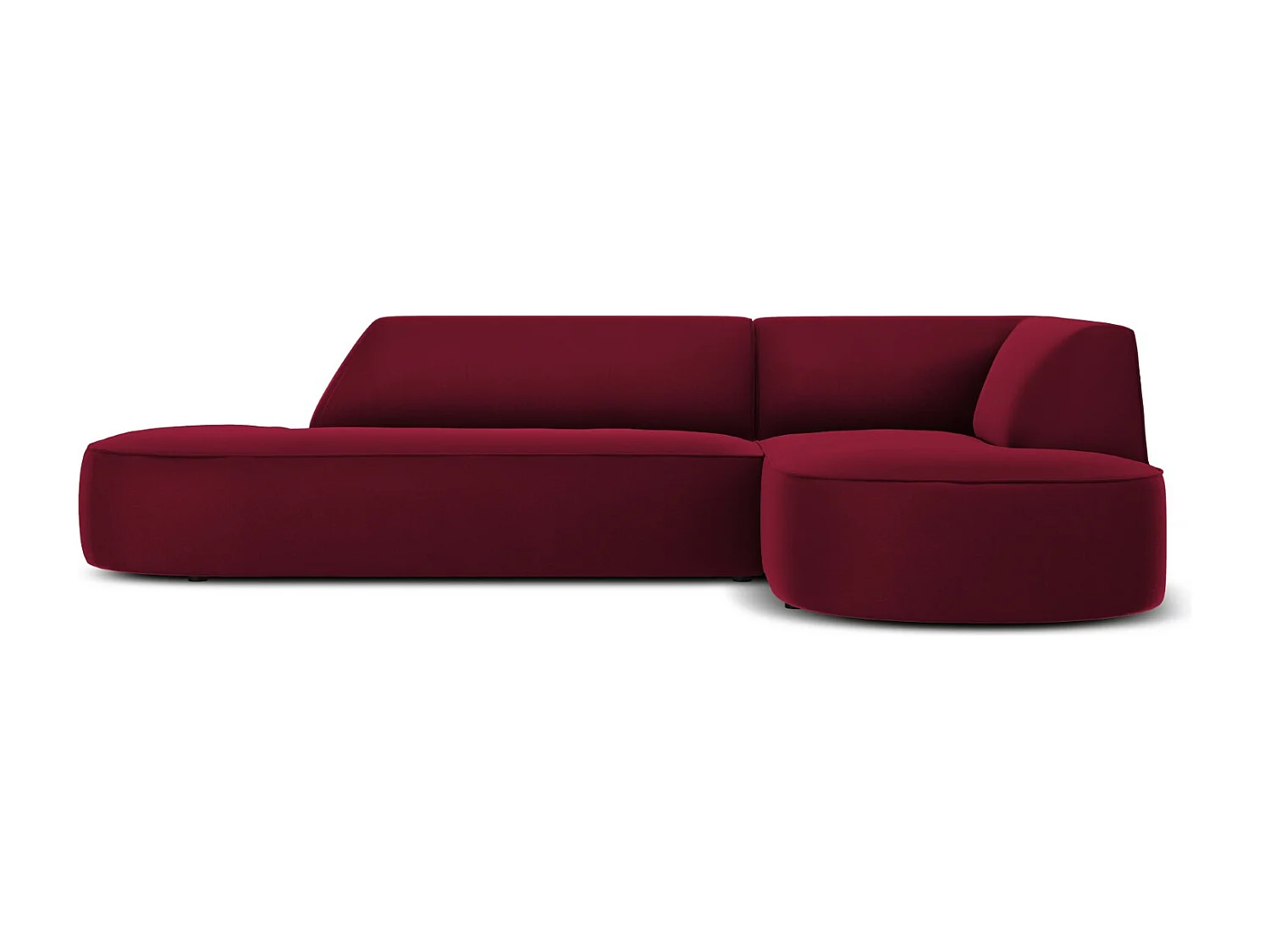 CXL by Christian Lacroix – Narożnik prawy, „Charles” 4 miejsca welur, czerwony – 273x180x69cm 3743597