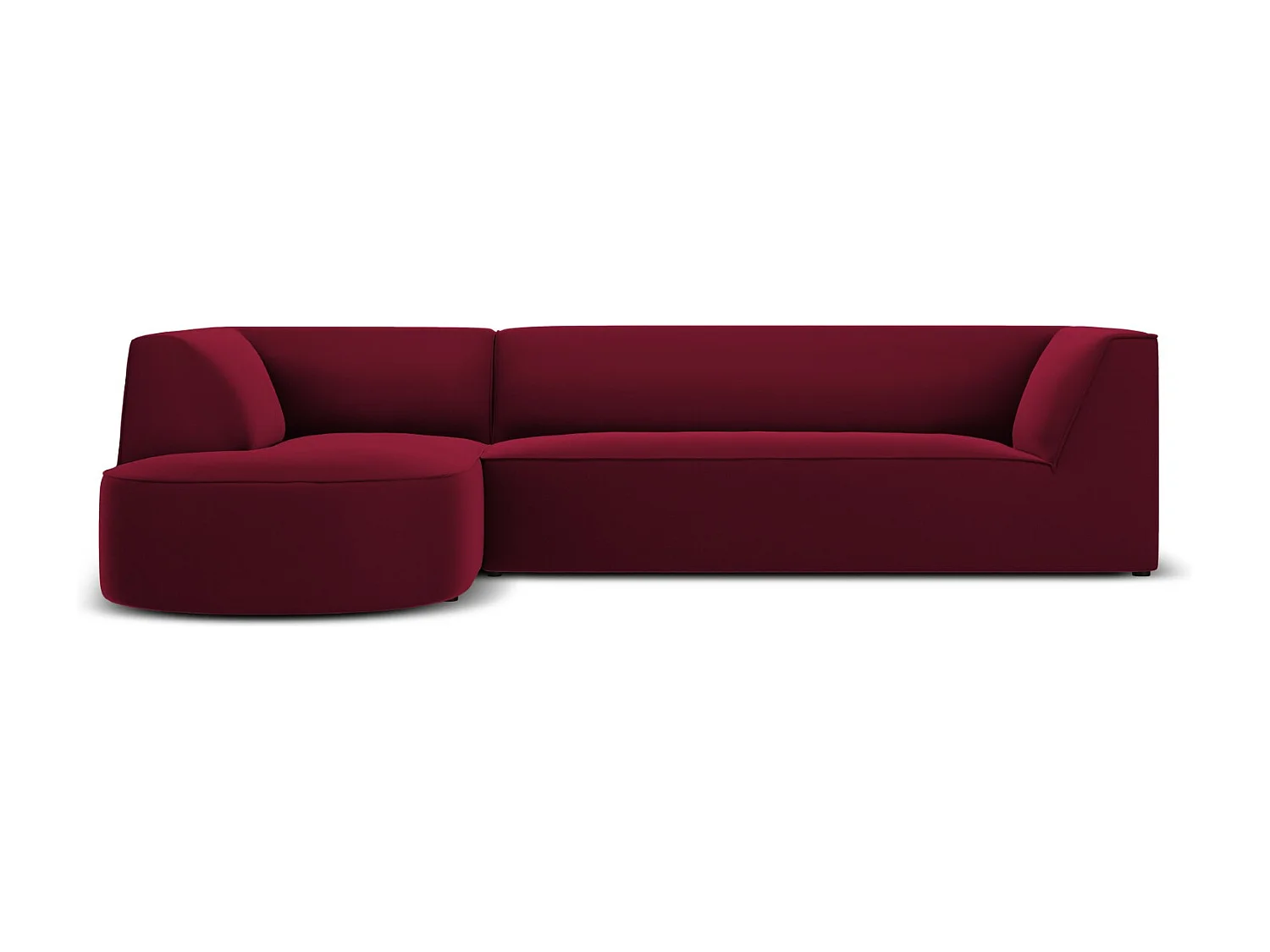 CXL by Christian Lacroix – Narożnik lewy, „Charles” 4 miejsca welur, czerwony – 273x180x69cm 3743598