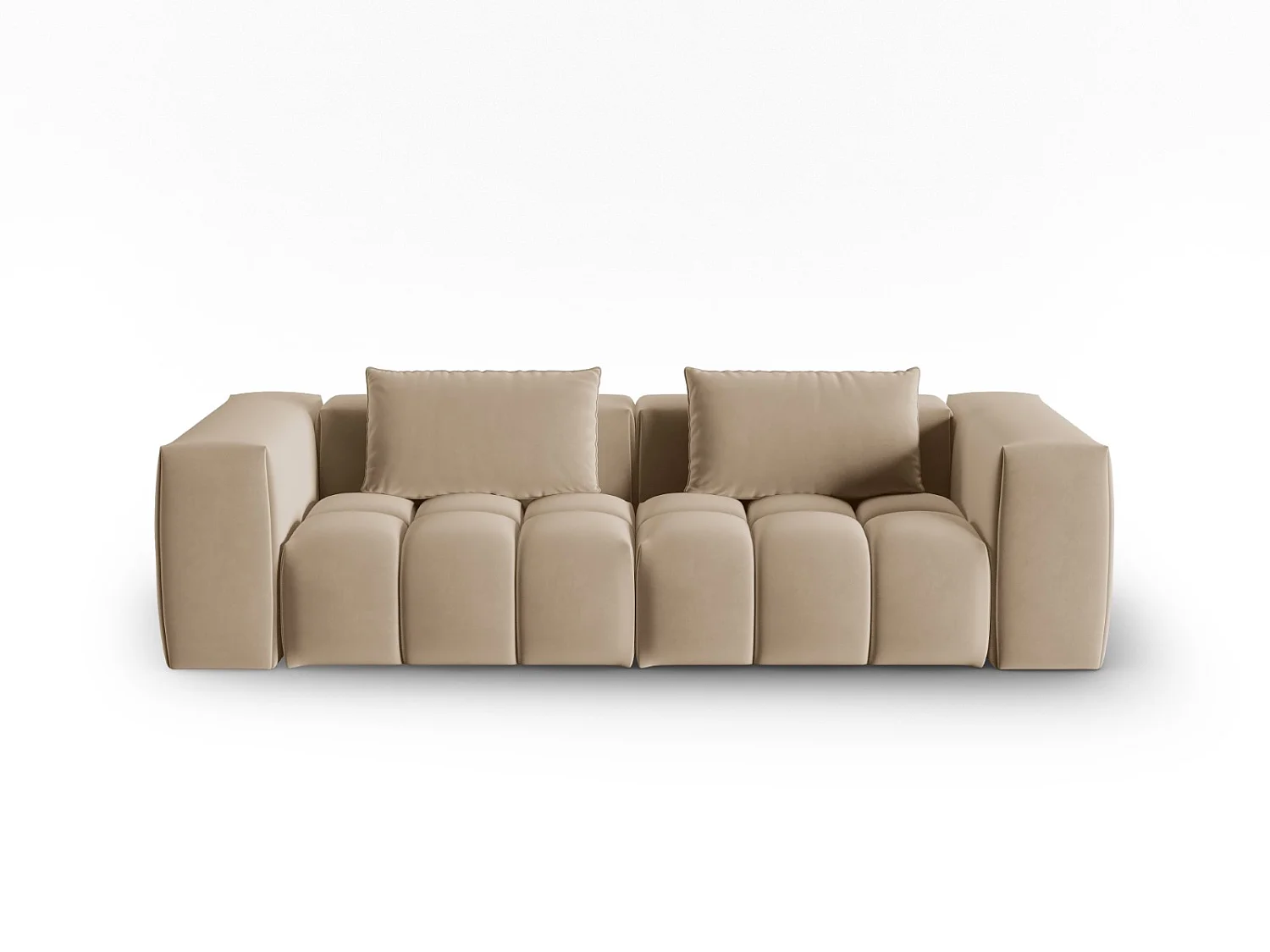 CXL by Christian Lacroix - Sofa modułowa, "Lorella" 3 miejsca welur, piasek - 230x85x70cm 3743873 - obrazek 1