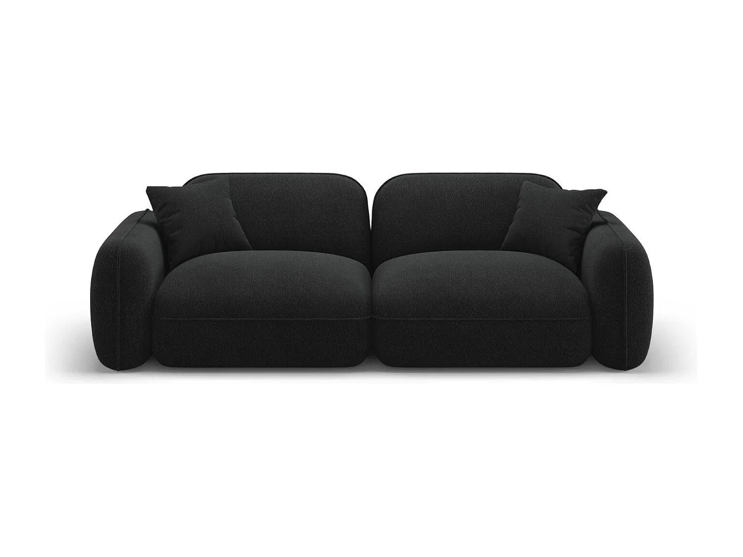 CXL by Christian Lacroix - Sofa modułowa, "Lucien" 3 miejsca welur, antracyt - 230x90x70cm 3743907 - obrazek 1
