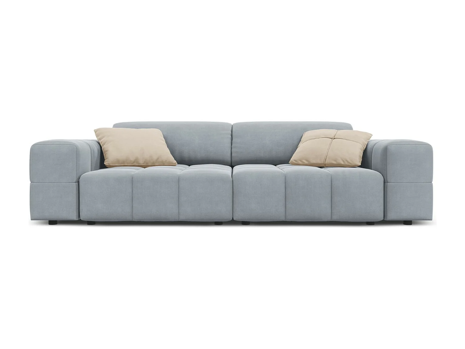 CXL by Christian Lacroix - Sofa, "Luc" 3 miejsca welur, niebieski jasny - 204x102x70cm 3743900 - obrazek 1