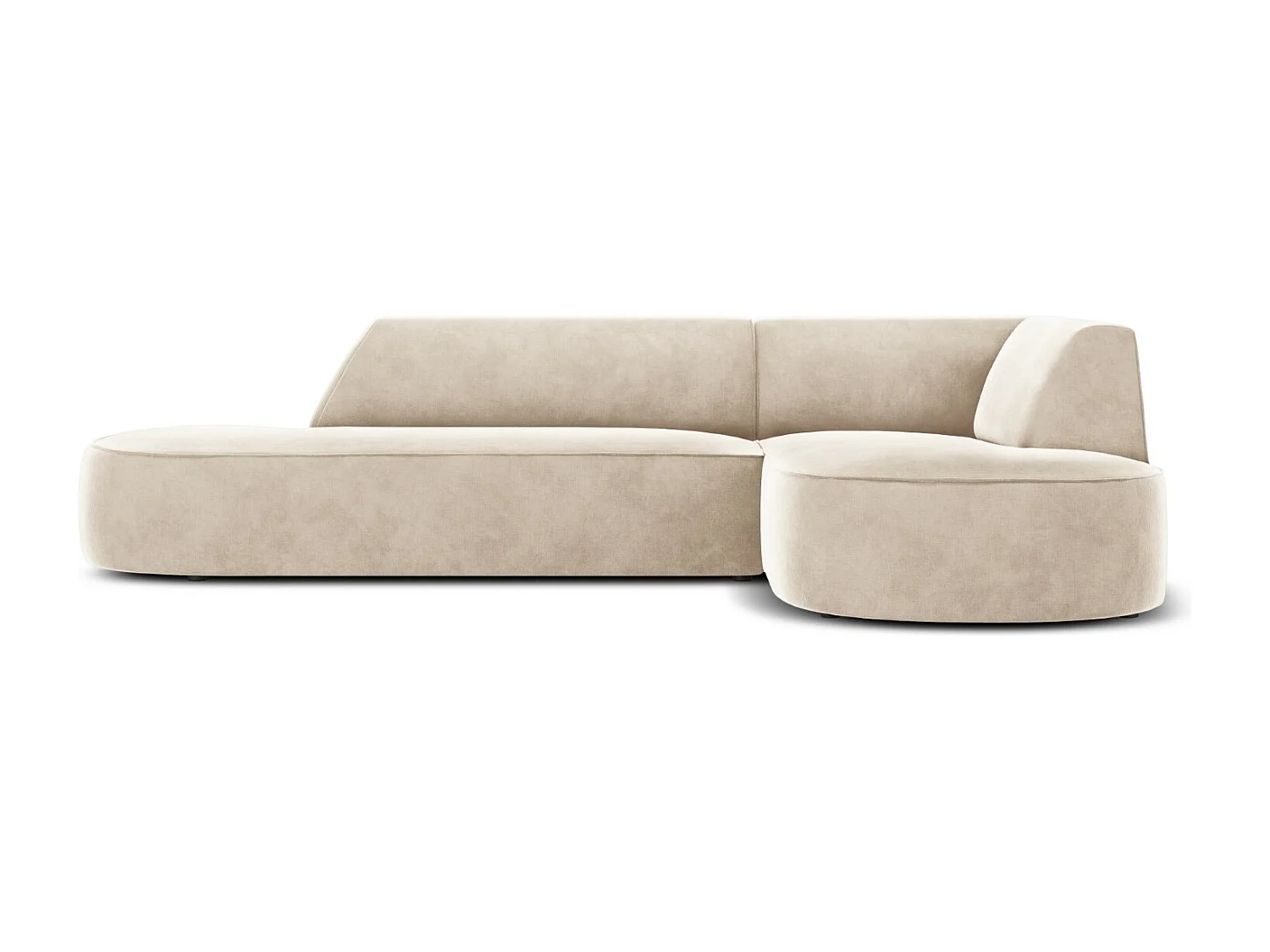 CXL by Christian Lacroix – Narożnik prawy, „Charles” 4 miejsca welur, beż jasny – 273x180x69cm 3744025