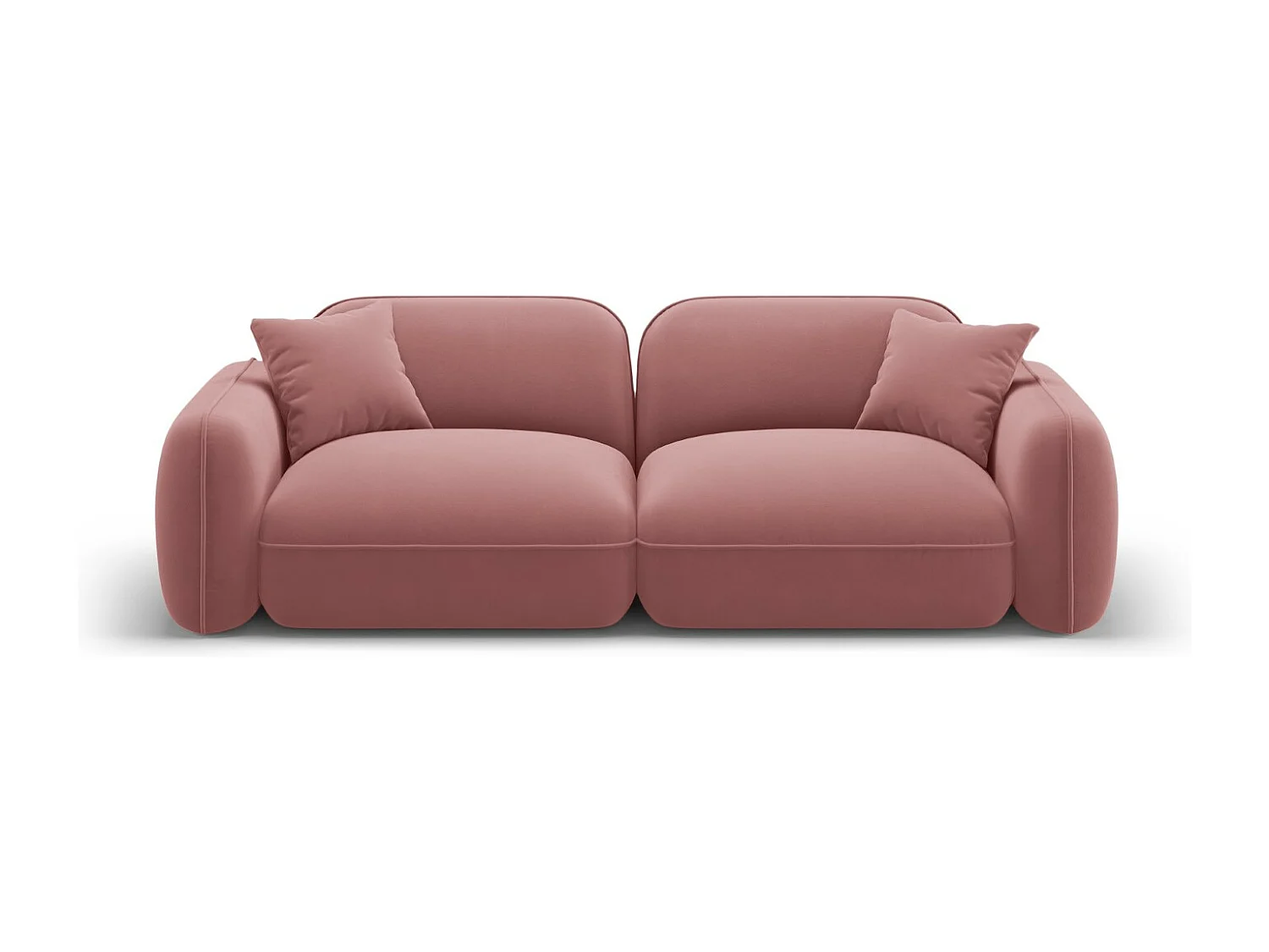 CXL by Christian Lacroix - Sofa modułowa, "Lucien" 3 miejsca welur, łosoś - 230x90x70cm 3744113 - obrazek 1