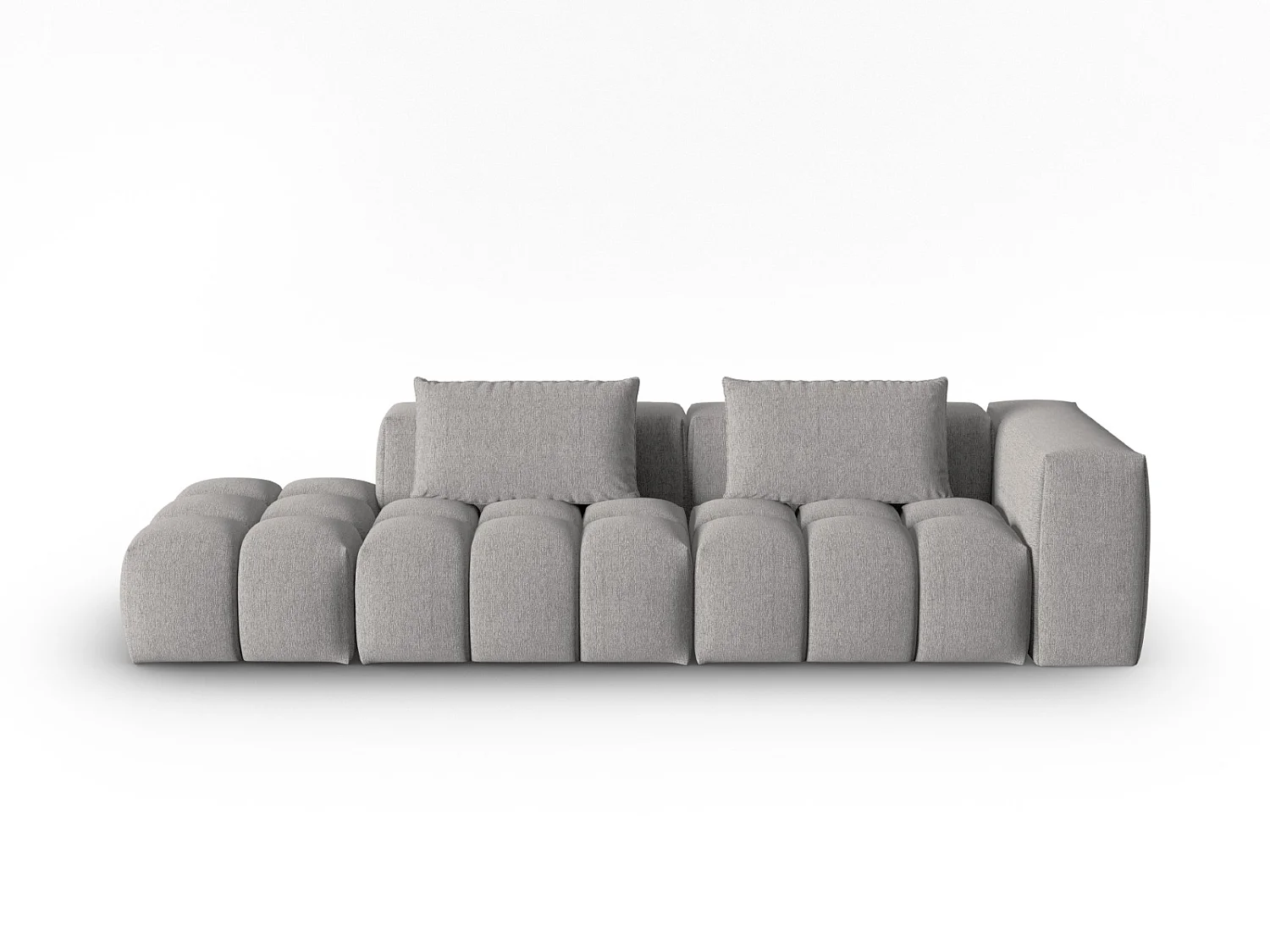 CXL by Christian Lacroix - Sofa modułowa bok lewy, "Lorella" 3 miejsca tkanina strukturalna, beż ciemny - 265x85x70cm 3744151 - obrazek 1