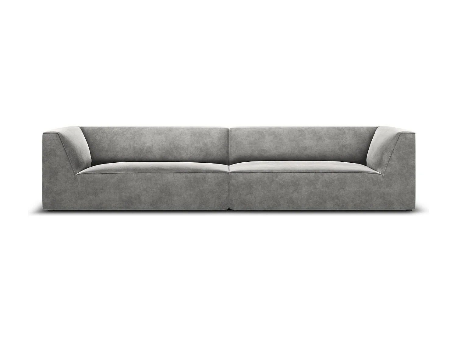 CXL by Christian Lacroix - Sofa, "Charles" 4 miejsca welur, szary jasny - 302x93x69cm 3744171 - obrazek 1