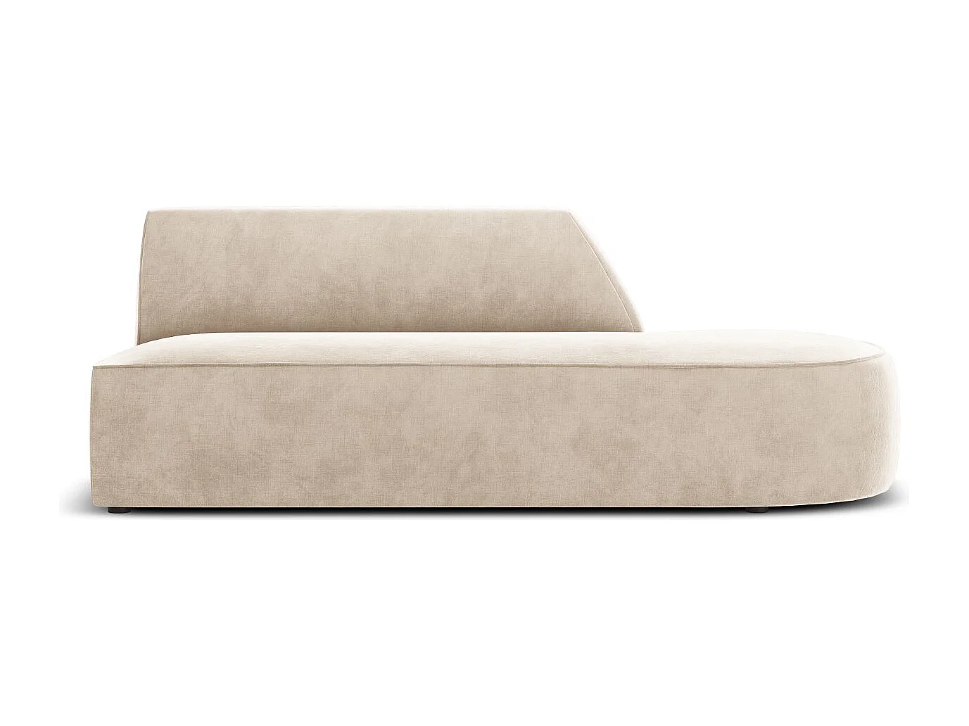 CXL by Christian Lacroix - Sofa modułowa bok prawy, "Charles" 2 miejsca welur, beż jasny - 181x93x69cm 3744317 - obrazek 1
