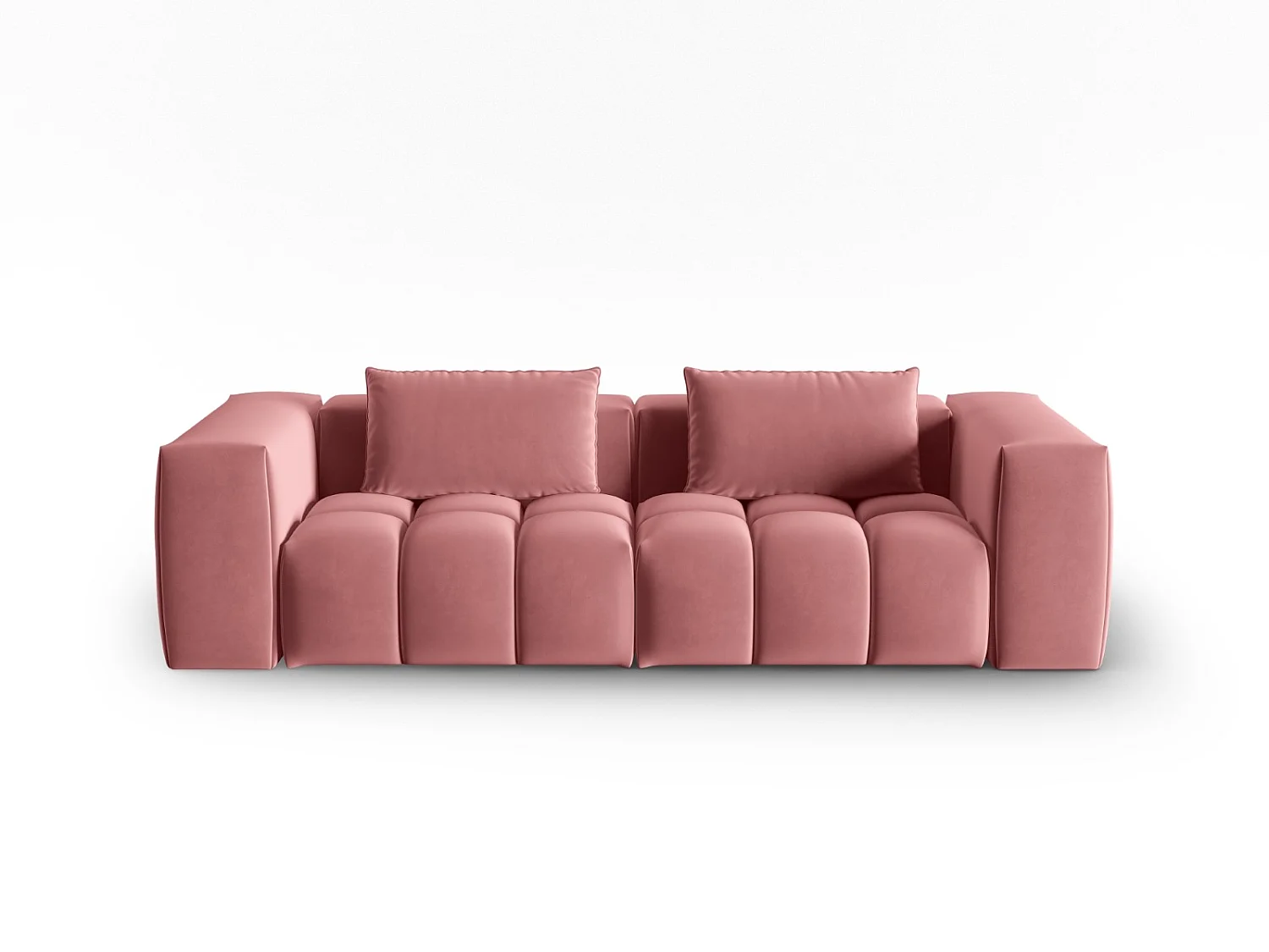 CXL by Christian Lacroix - Sofa modułowa, "Lorella" 3 miejsca welur, łosoś - 230x85x70cm 3744354 - obrazek 1