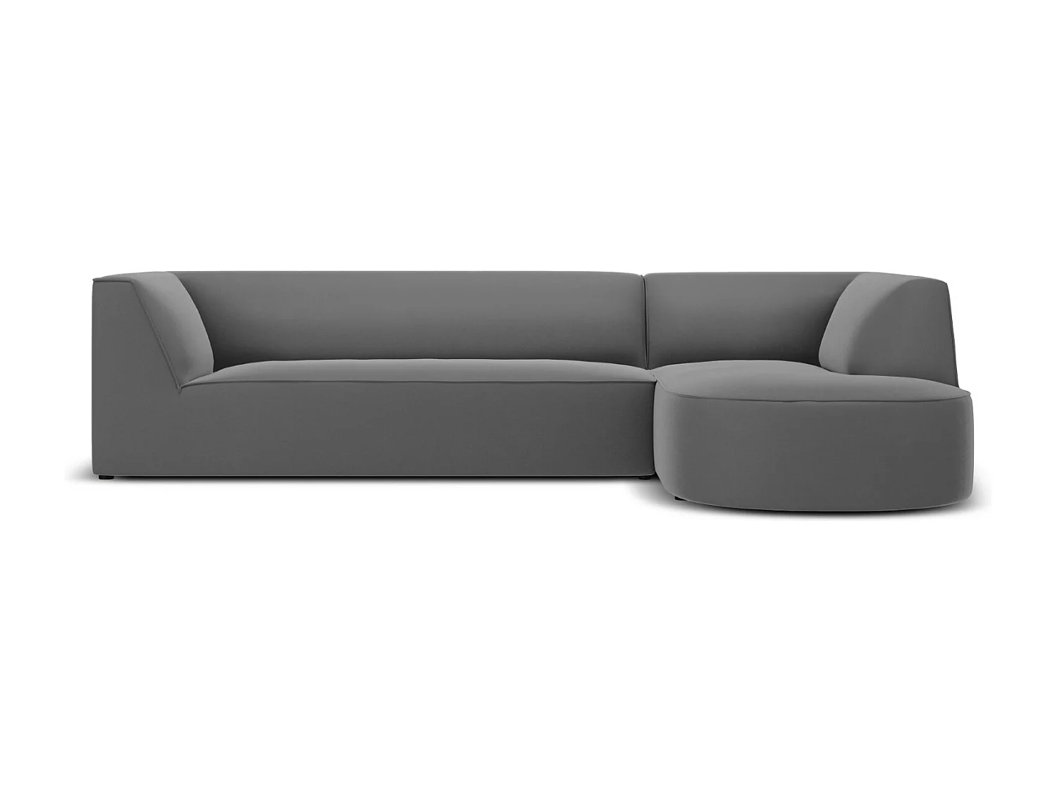 CXL by Christian Lacroix – Narożnik prawy, „Charles” 4 miejsca welur, szary ciemny – 273x180x69cm 3744377