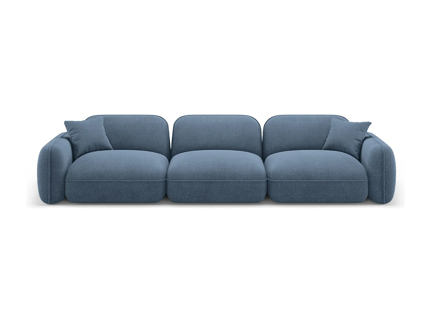 CXL by Christian Lacroix - Sofa modułowa, "Lucien" 4 miejsca welur, niebieski dżins - 320x90x70cm 3744458 - obrazek 1