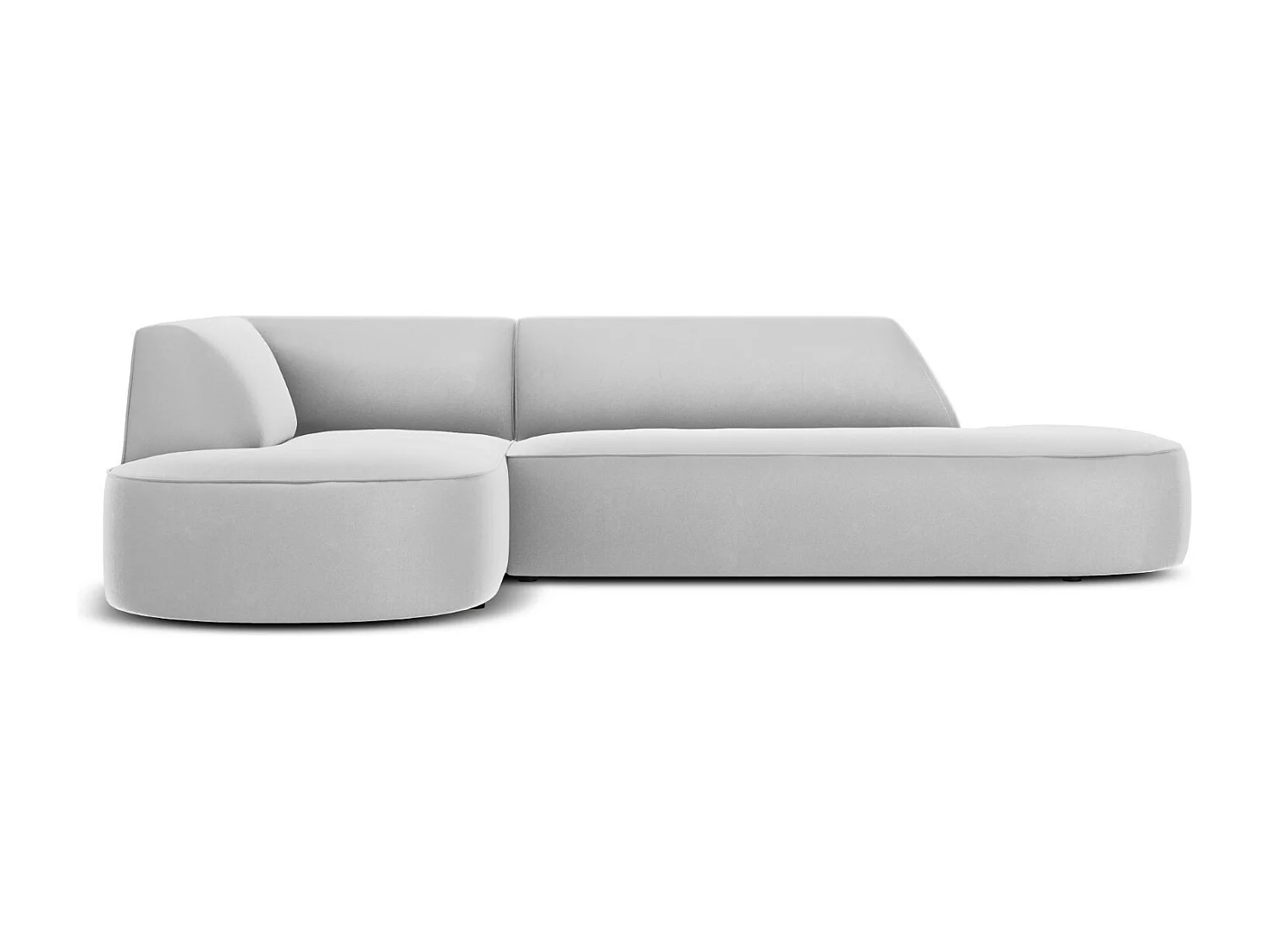 CXL by Christian Lacroix – Narożnik lewy, „Charles” 4 miejsca welur, szary jasny – 273x180x69cm 3744497