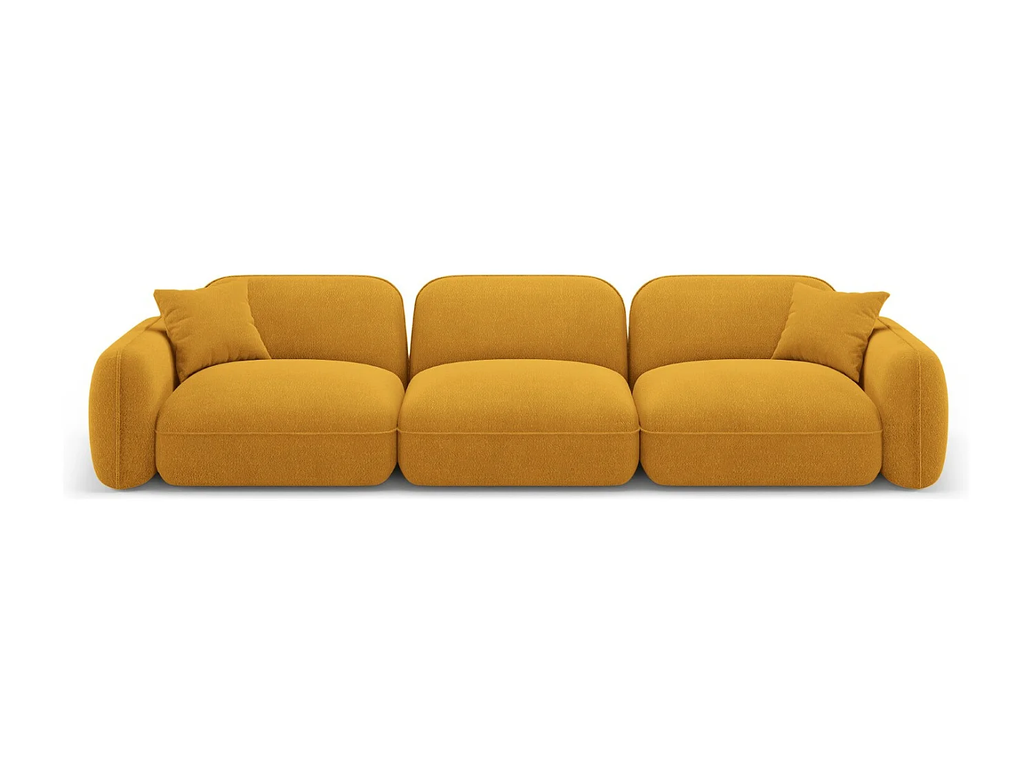 CXL by Christian Lacroix - Sofa modułowa, "Lucien" 4 miejsca welur, musztardowy - 320x90x70cm 3744613 - obrazek 1