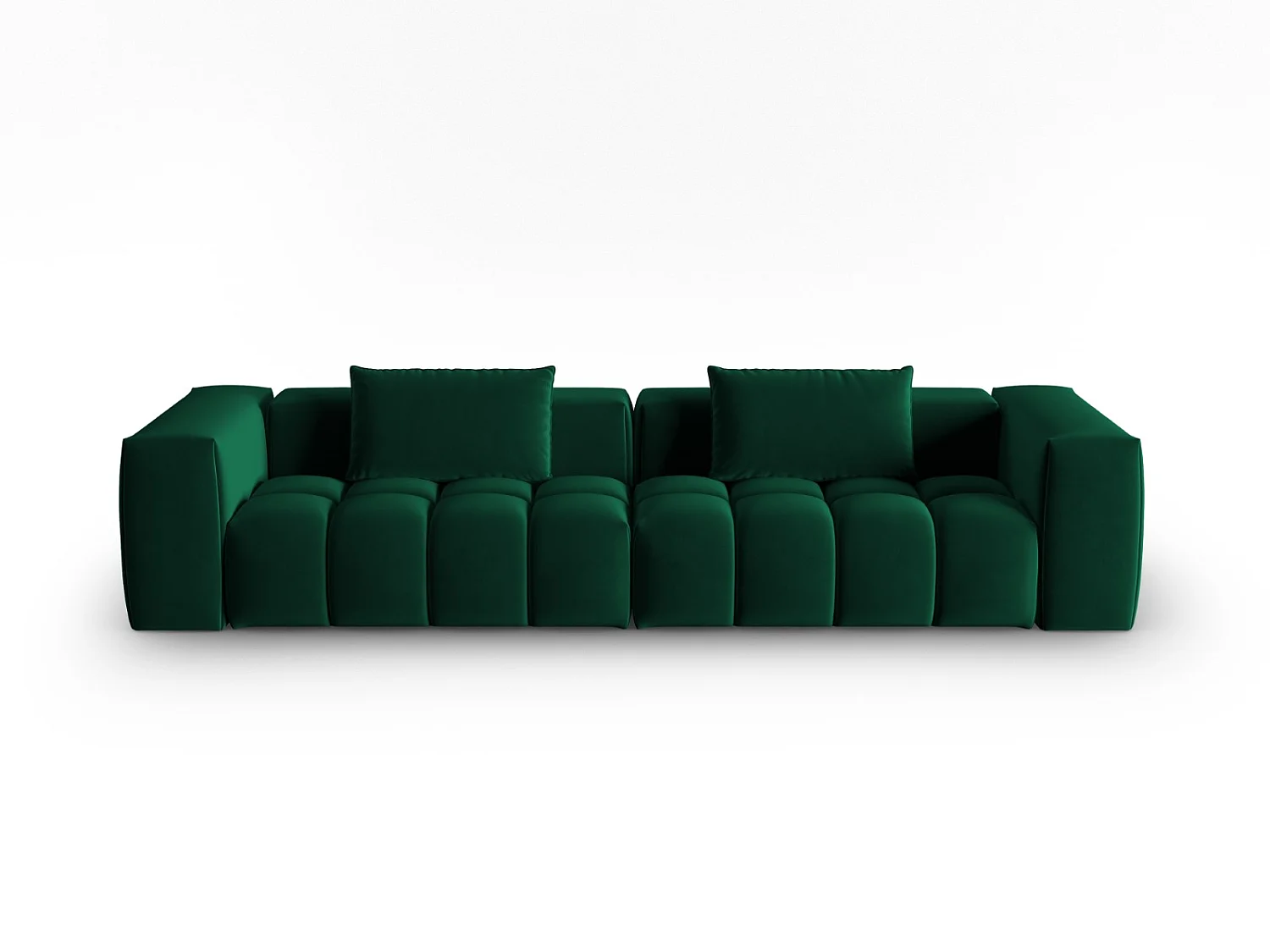 CXL by Christian Lacroix - Sofa modułowa, "Lorella" 5 miejsc welur, zielony butelkowy - 290x85x70cm 3744643 - obrazek 1