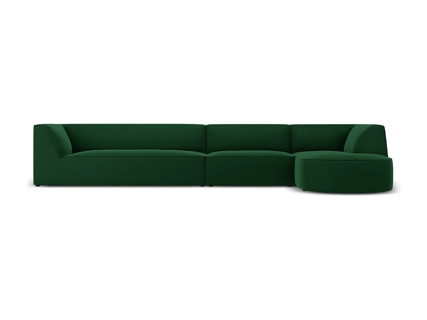 CXL by Christian Lacroix – Narożnik prawy, „Charles” 5 miejsc welur, zielony – 366x180x69cm 3744644