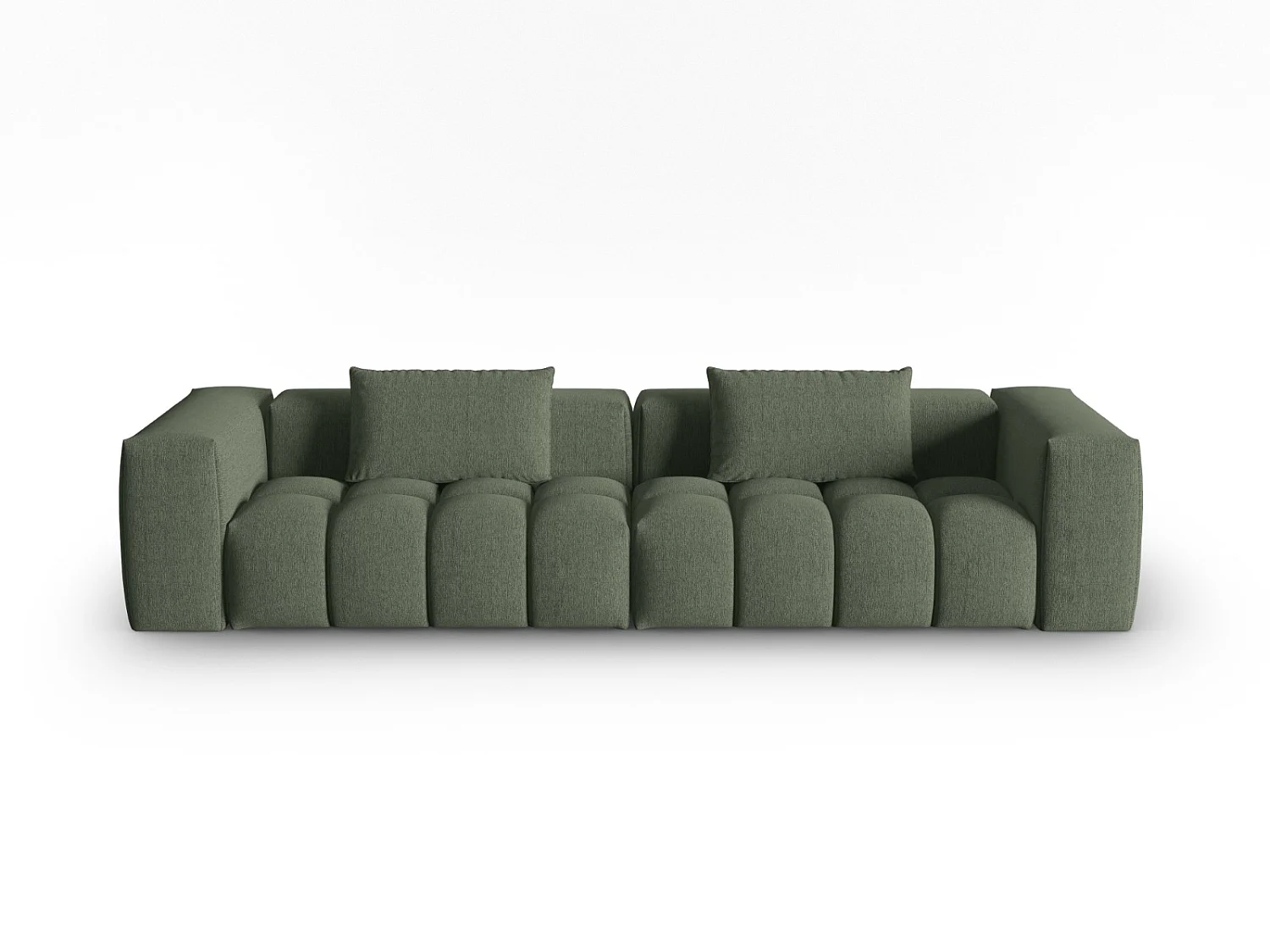 CXL by Christian Lacroix - Sofa modułowa, "Lorella" 5 miejsc tkanina strukturalna, ciemna oliwkowa zieleń - 290x85x70cm 3744728 - obrazek 1