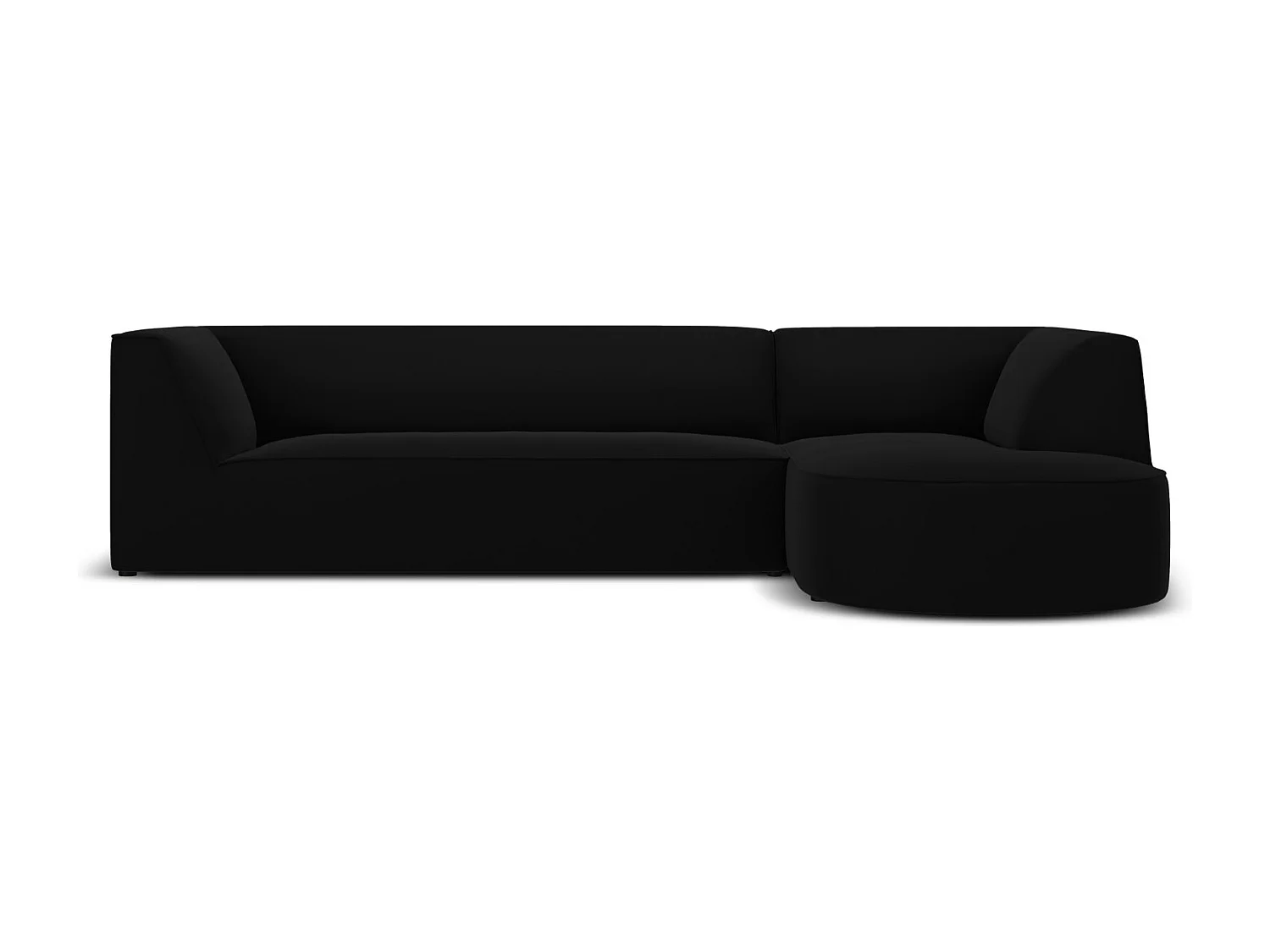 CXL by Christian Lacroix – Narożnik prawy, „Charles” 4 miejsca welur, czarny – 273x180x69cm 3744752