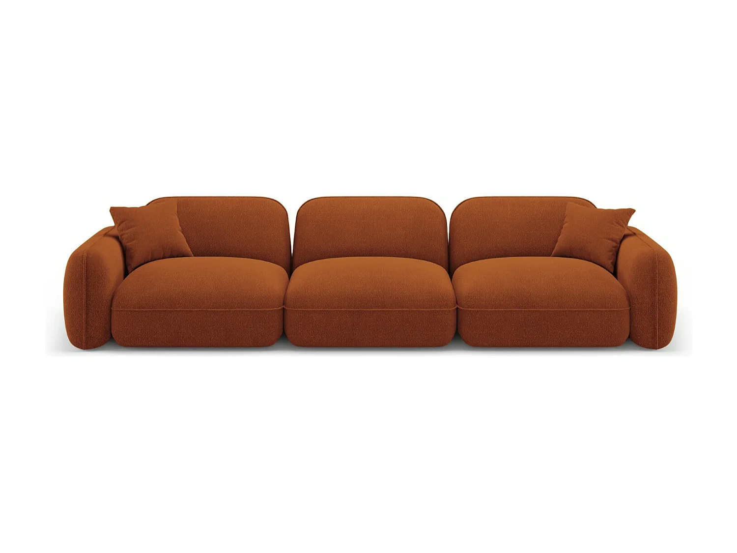 CXL by Christian Lacroix - Sofa modułowa, "Lucien" 4 miejsca welur, terakota - 320x90x70cm 3744821 - obrazek 1