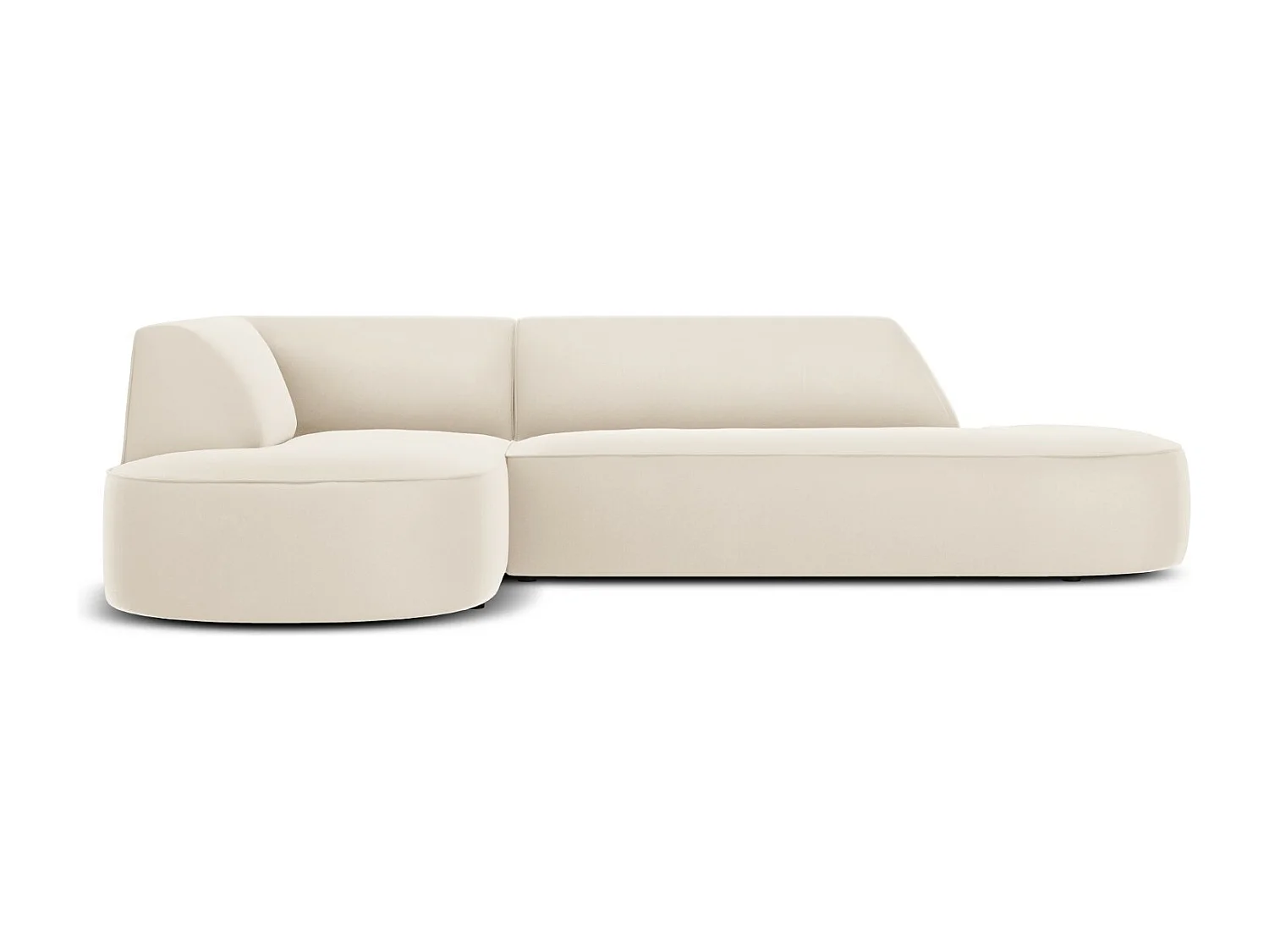 CXL by Christian Lacroix – Narożnik lewy, „Charles” 4 miejsca welur, beż – 273x180x69cm 3744997