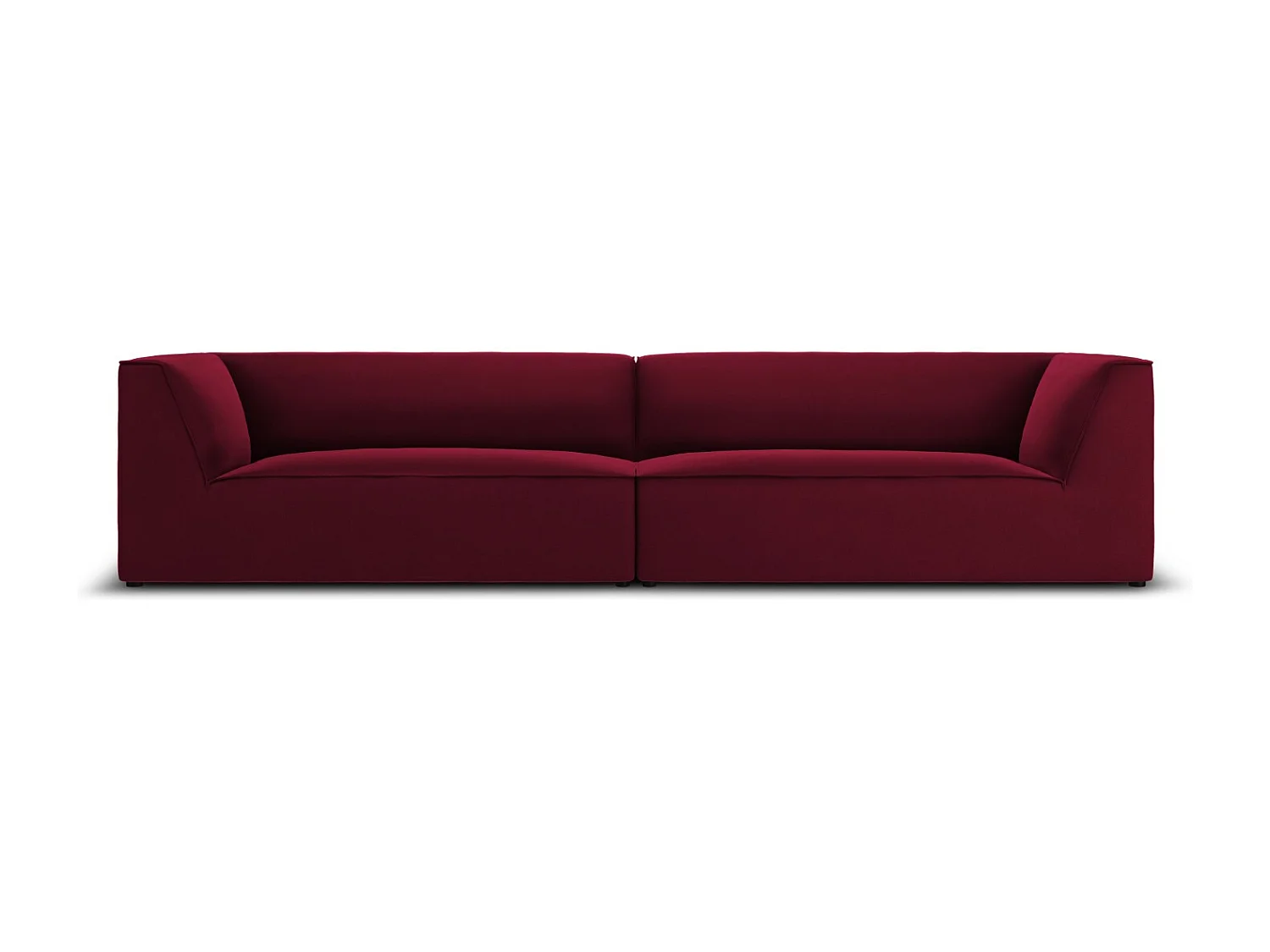 CXL by Christian Lacroix - Sofa, "Charles" 4 miejsca welur, czerwony - 302x93x69cm 3745016 - obrazek 1
