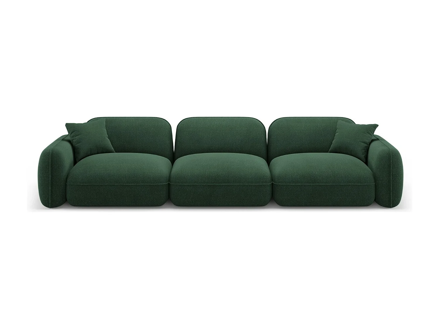 CXL by Christian Lacroix - Sofa modułowa, "Lucien" 4 miejsca welur, zielony - 320x90x70cm 3745122 - obrazek 1
