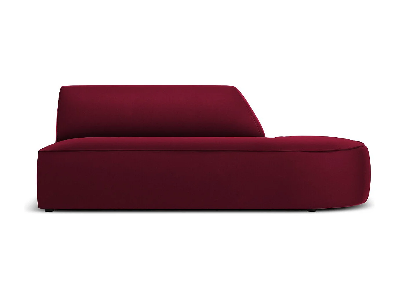 CXL by Christian Lacroix - Sofa modułowa bok prawy, "Charles" 2 miejsca welur, czerwony - 181x93x69cm 3745130 - obrazek 1