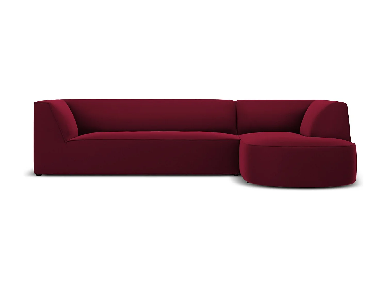 CXL by Christian Lacroix – Narożnik prawy, „Charles” 4 miejsca welur, czerwony – 273x180x69cm 3745287