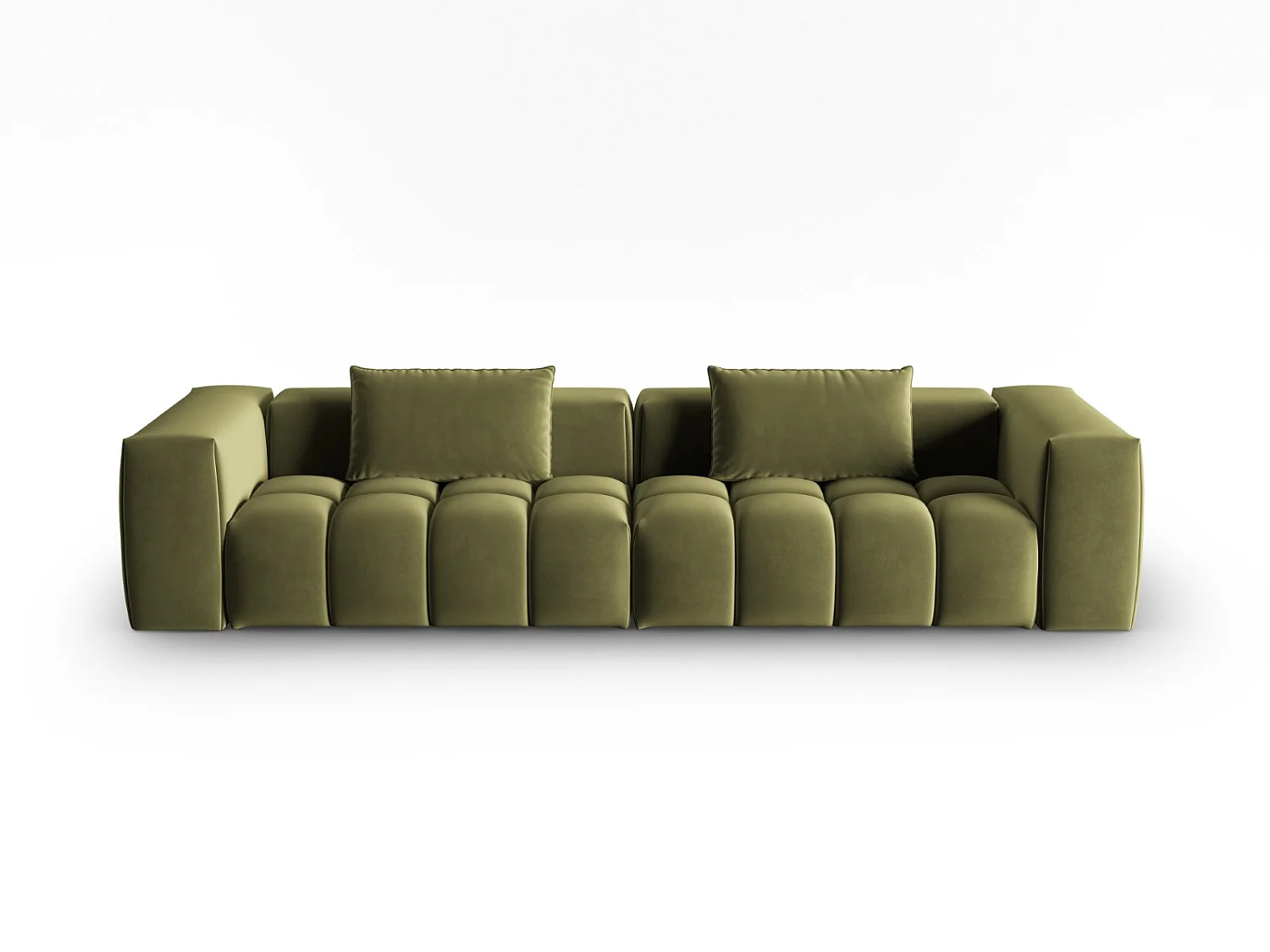 CXL by Christian Lacroix - Sofa modułowa, "Lorella" 5 miejsc welur, zielony jasny - 290x85x70cm 3745301 - obrazek 1
