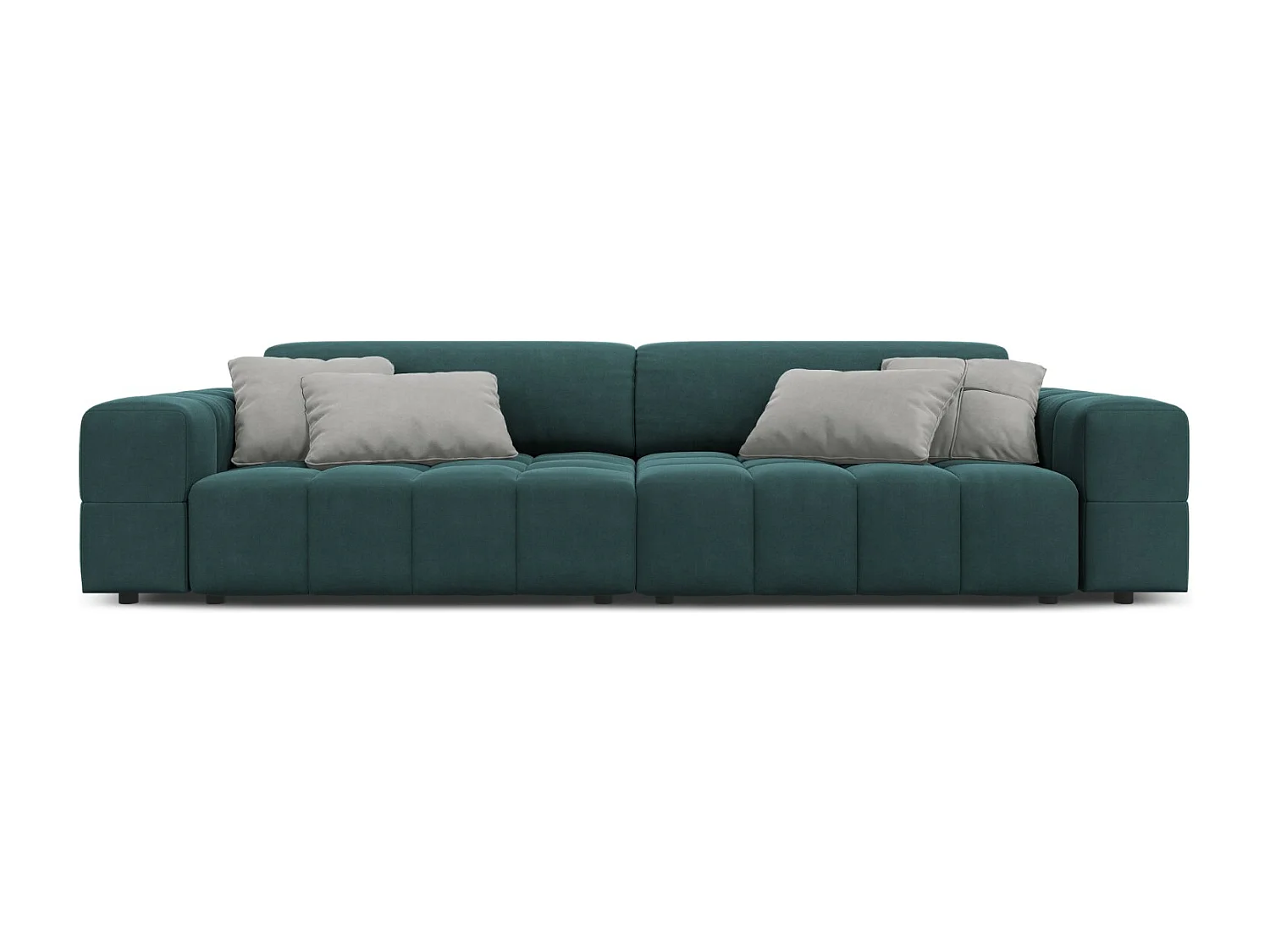 CXL by Christian Lacroix - Sofa, "Luc" 4 miejsca welur, petrol - 244x102x70cm 3745372 - obrazek 1