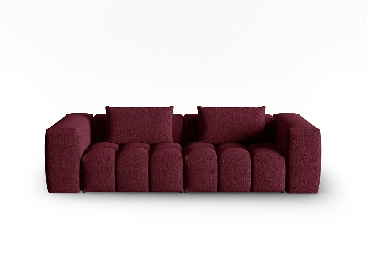 CXL by Christian Lacroix - Sofa modułowa, "Lorella" 3 miejsca tkanina strukturalna, bordo - 230x85x70cm 3745502 - obrazek 1