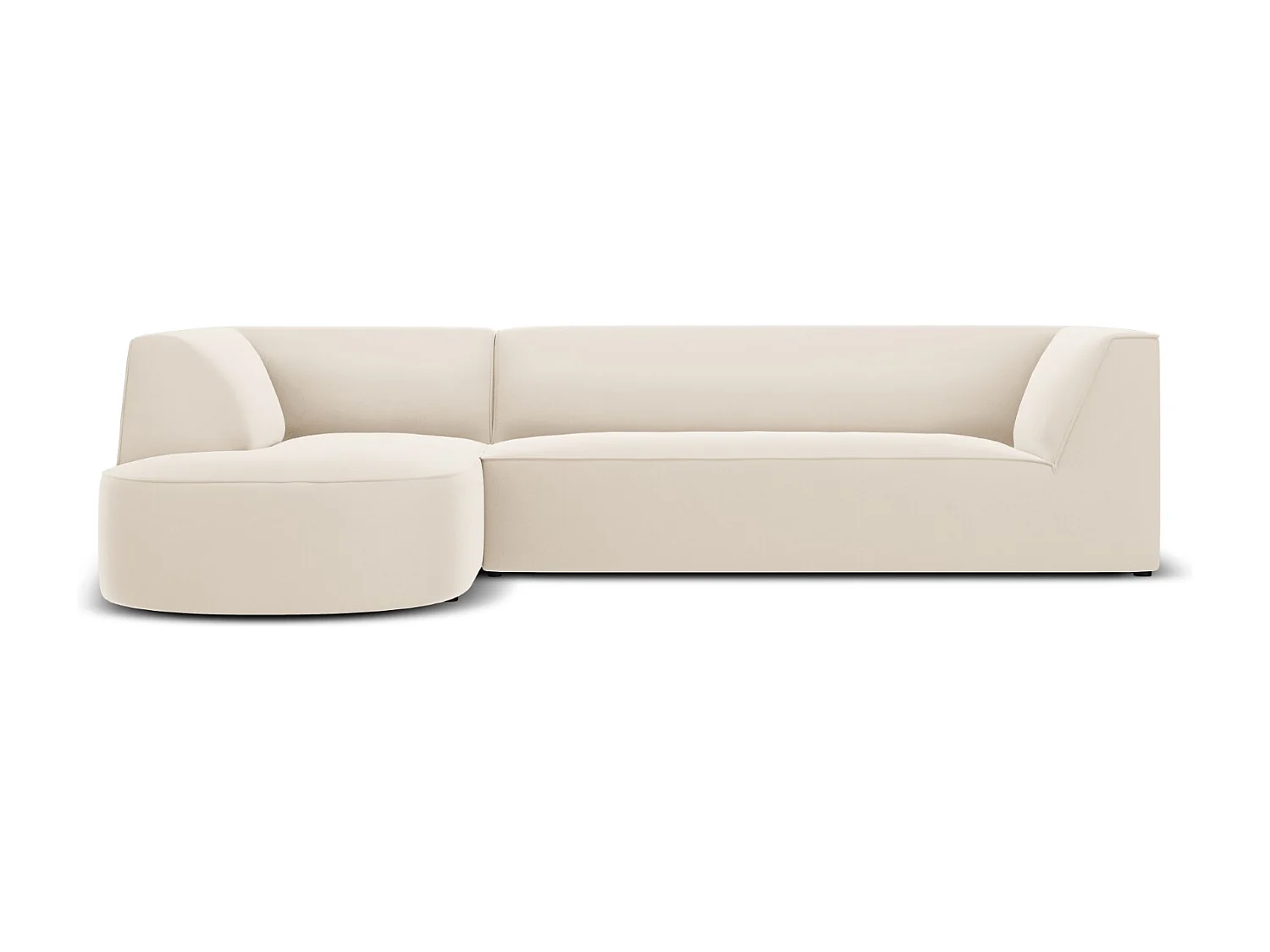 CXL by Christian Lacroix – Narożnik lewy, „Charles” 4 miejsca welur, beż – 273x180x69cm 3745514