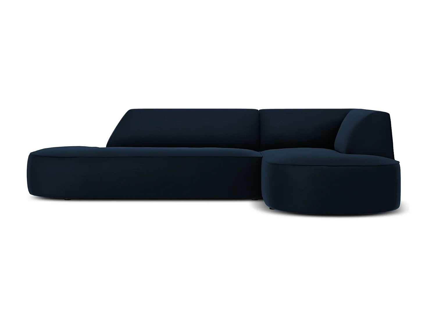 CXL by Christian Lacroix – Narożnik prawy, „Charles” 4 miejsca welur, niebieski ciemny – 273x180x69cm 3745521