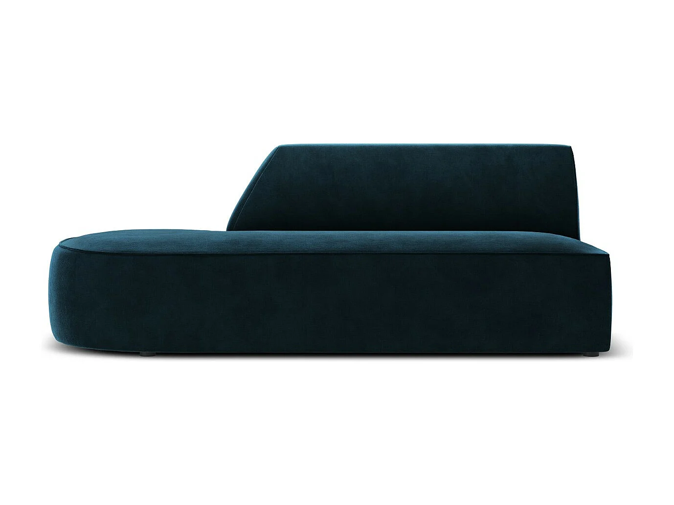 CXL by Christian Lacroix - Sofa modułowa bok lewy, "Charles" 2 miejsca welur, petrol ciemny - 181x93x69cm 3745621 - obrazek 1