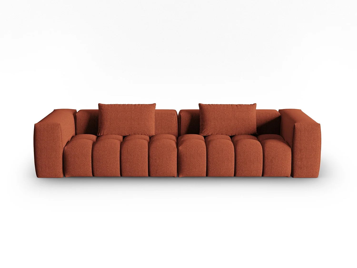 CXL by Christian Lacroix - Sofa modułowa, "Lorella" 5 miejsc tkanina strukturalna, koral - 290x85x70cm 3745714 - obrazek 1