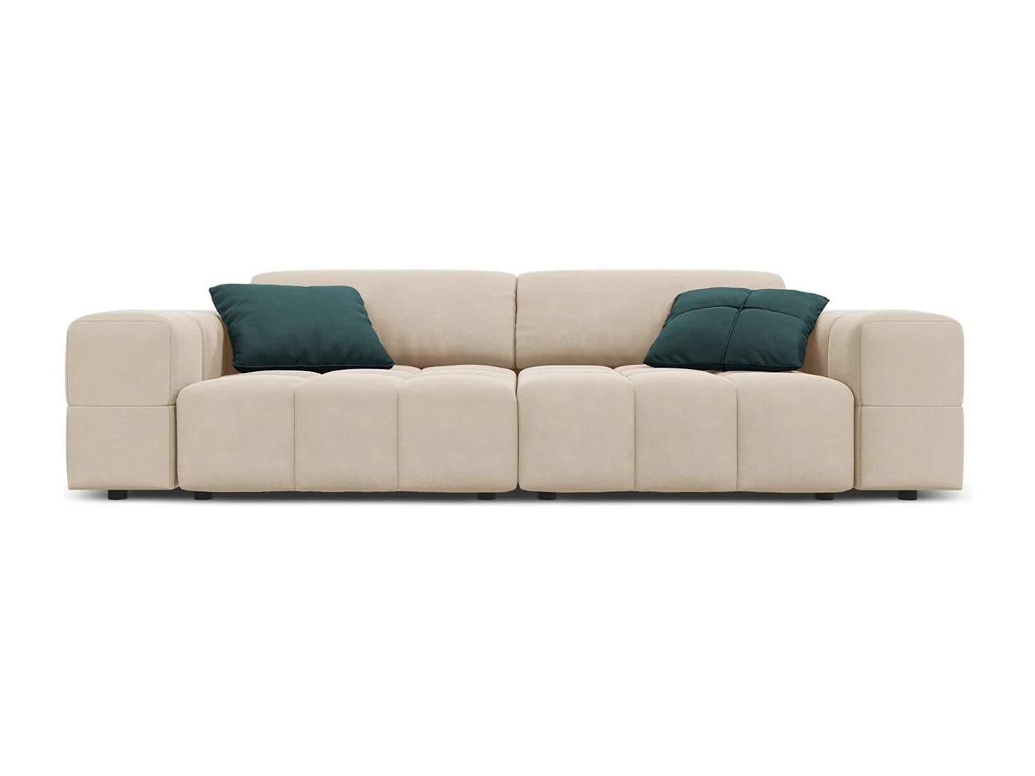 CXL by Christian Lacroix - Sofa, "Luc" 3 miejsca welur, beż jasny - 204x102x70cm 3745713 - obrazek 1