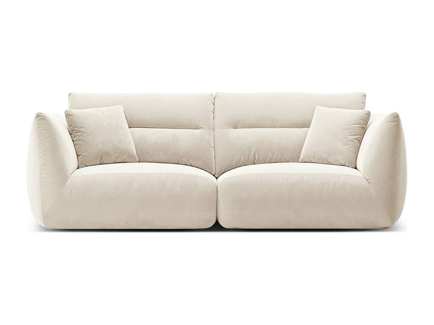 CXL by Christian Lacroix - Sofa modułowa, "Maurie" 3 miejsca welur, kość słoniowa - 224x107x90cm 3745767 - obrazek 1