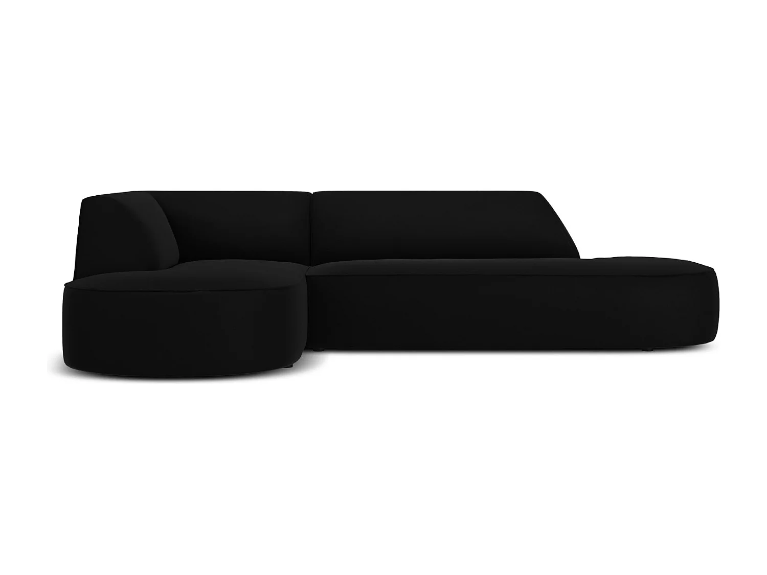 CXL by Christian Lacroix – Narożnik lewy, „Charles” 4 miejsca welur, czarny – 273x180x69cm 3745774