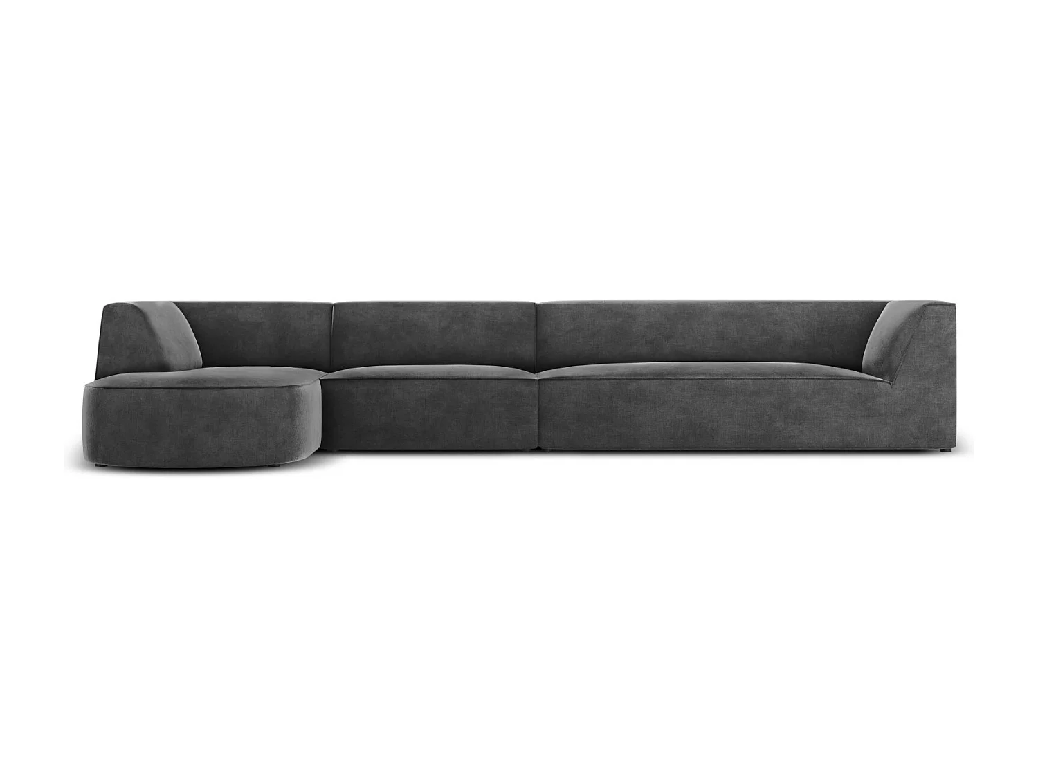 CXL by Christian Lacroix – Narożnik lewy, „Charles” 5 miejsc welur, szary ciemny – 366x180x69cm 3745809