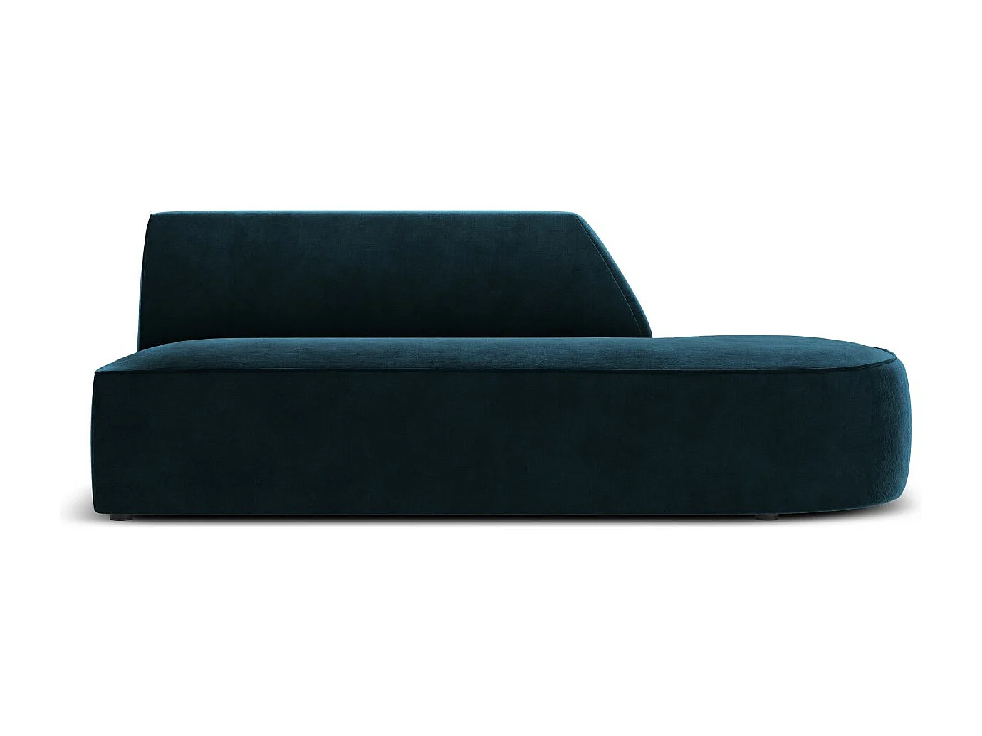 CXL by Christian Lacroix - Sofa modułowa bok prawy, "Charles" 2 miejsca welur, petrol ciemny - 181x93x69cm 3745894 - obrazek 1