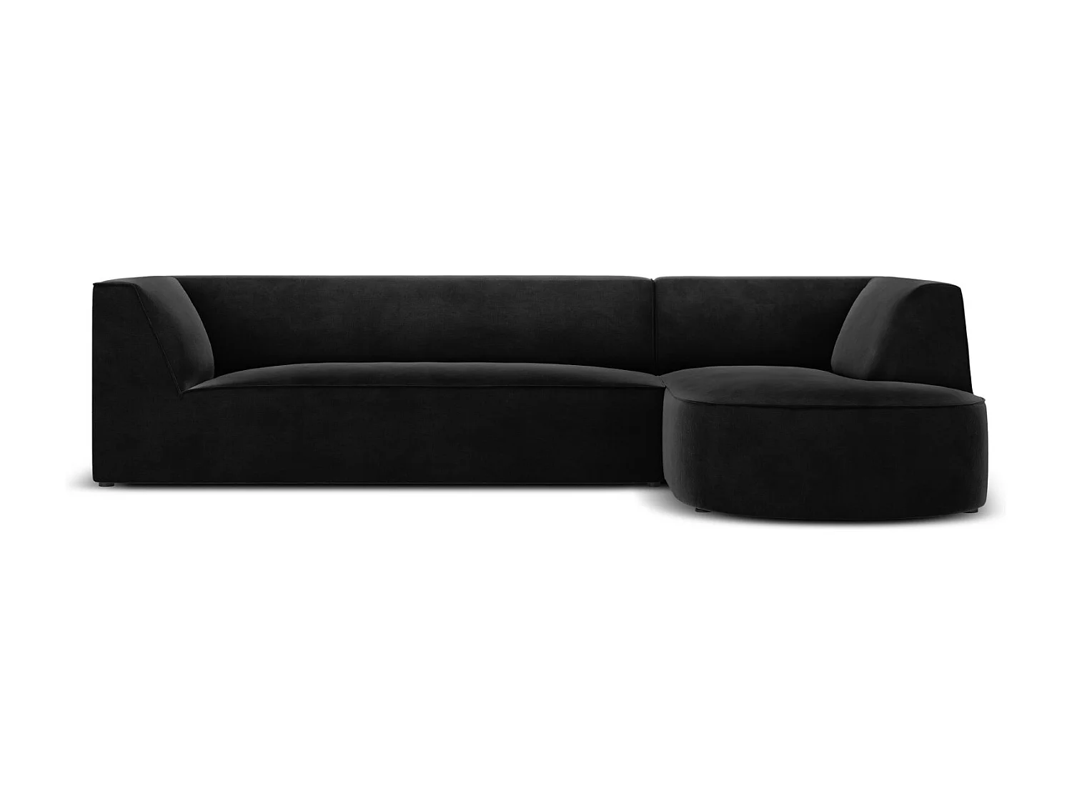 CXL by Christian Lacroix – Narożnik prawy, „Charles” 4 miejsca welur, czarny – 273x180x69cm 3745932