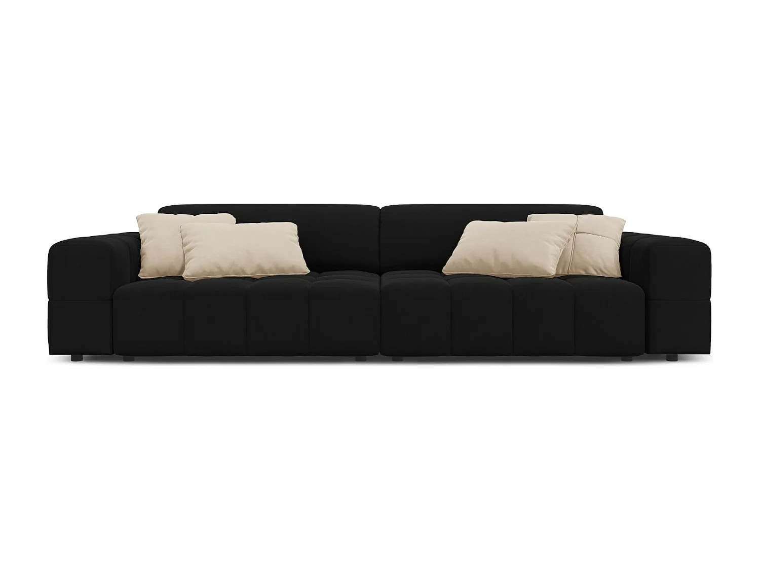 CXL by Christian Lacroix - Sofa, "Luc" 4 miejsca welur, czarny - 244x102x70cm 3746005 - obrazek 1