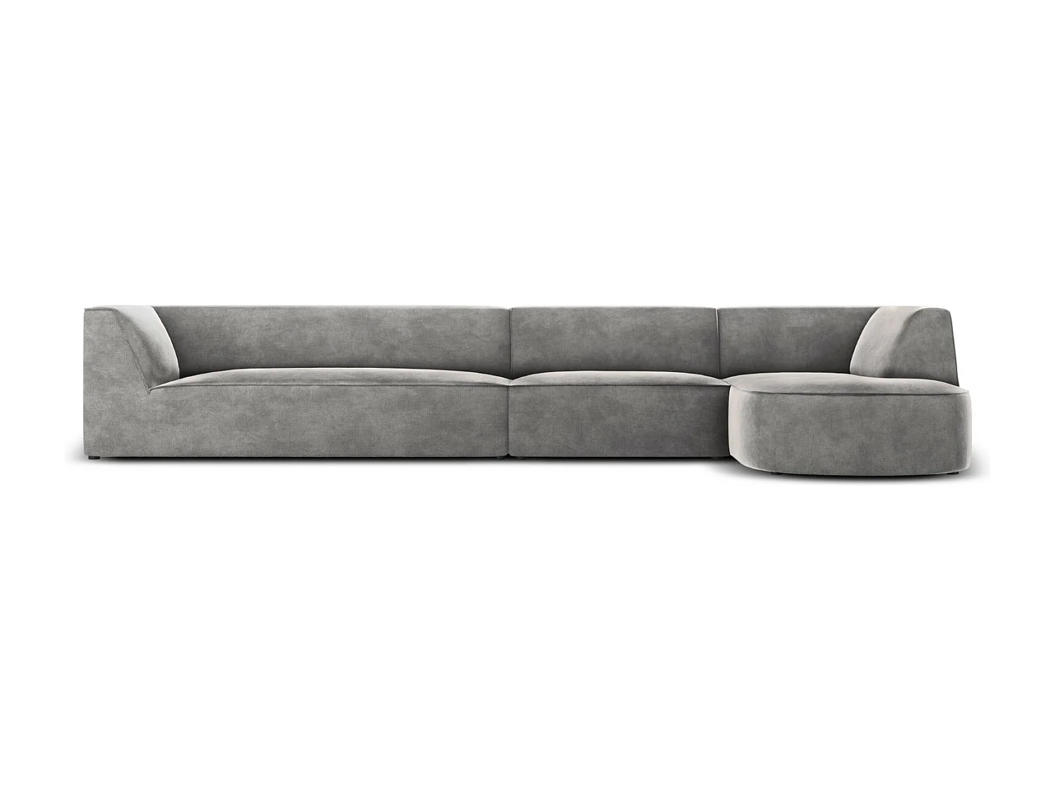 CXL by Christian Lacroix – Narożnik prawy, „Charles” 5 miejsc welur, szary jasny – 366x180x69cm 3746038