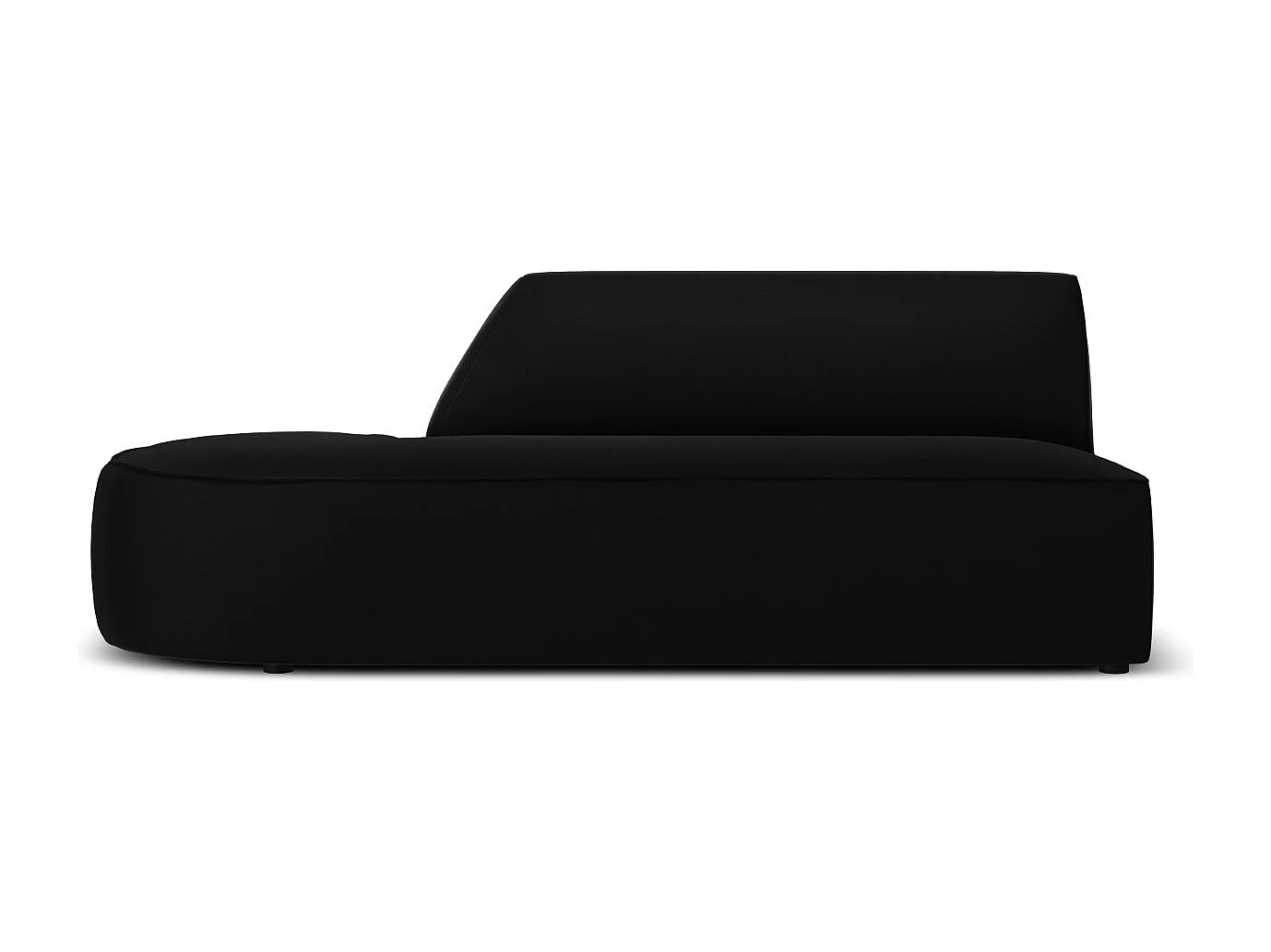 CXL by Christian Lacroix - Sofa modułowa bok lewy, "Charles" 2 miejsca welur, czarny - 181x93x69cm 3746042 - obrazek 1