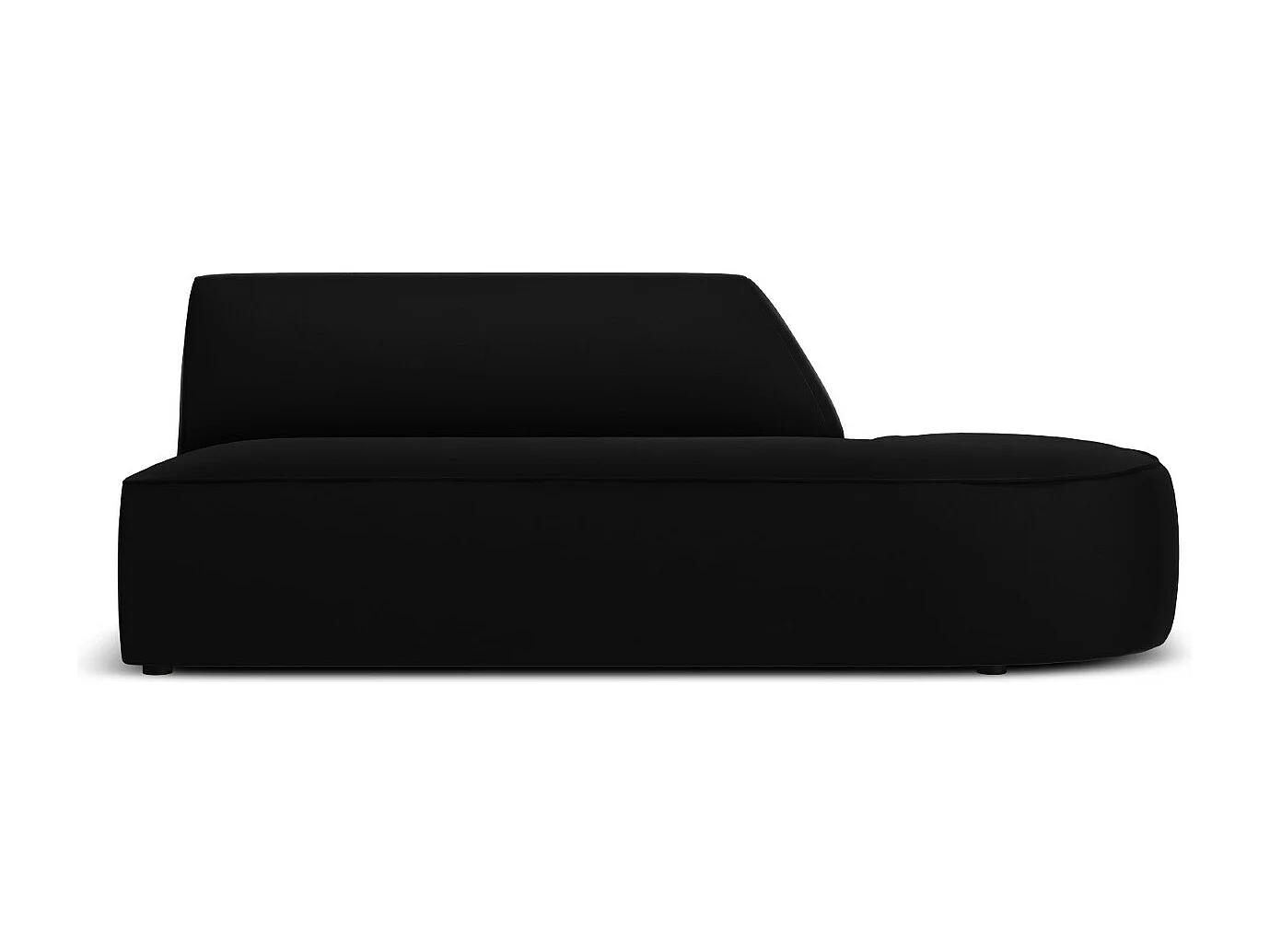 CXL by Christian Lacroix - Sofa modułowa bok prawy, "Charles" 2 miejsca welur, czarny - 181x93x69cm 3746119 - obrazek 1