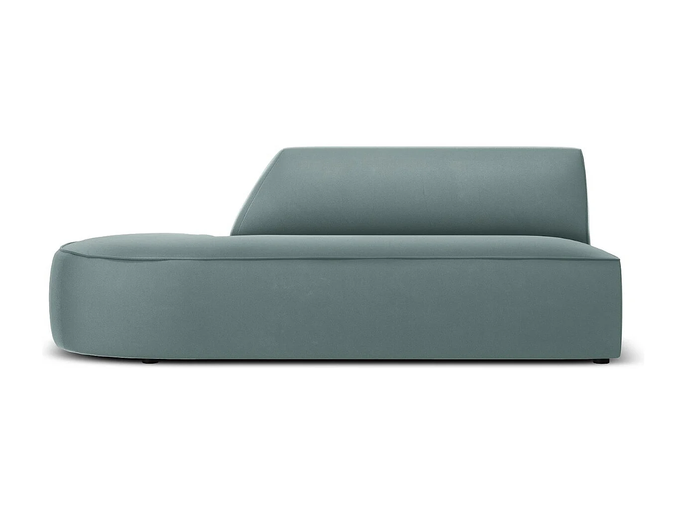 CXL by Christian Lacroix - Sofa modułowa bok lewy, "Charles" 2 miejsca welur, miętowy - 181x93x69cm 3746171 - obrazek 1