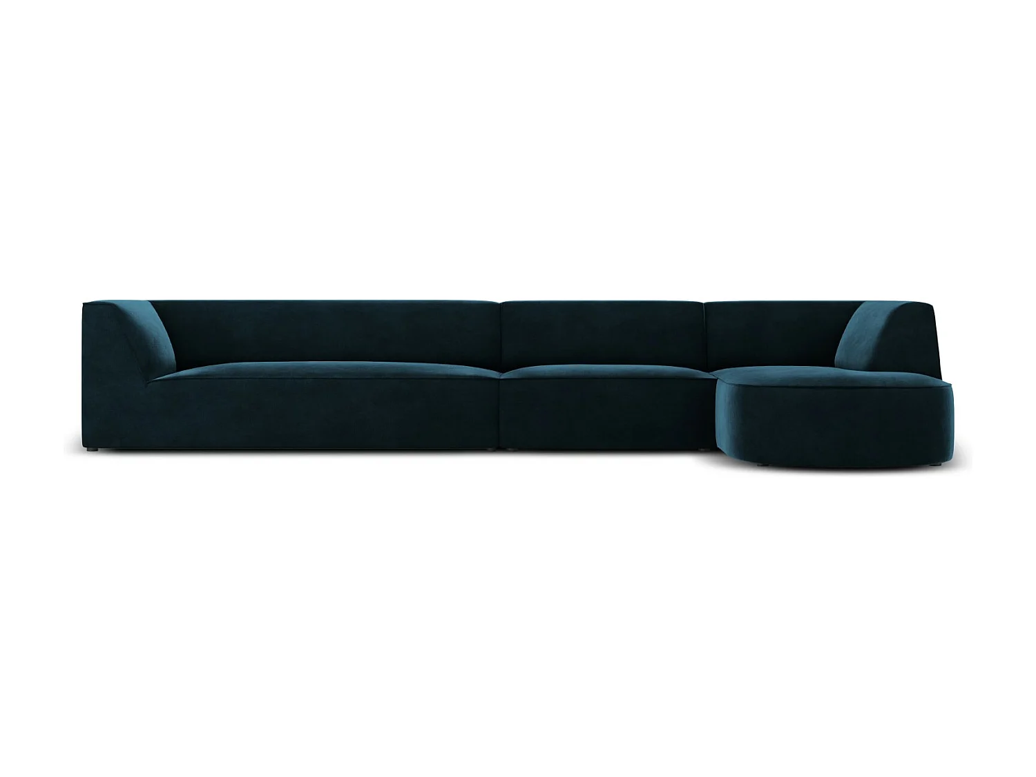 CXL by Christian Lacroix – Narożnik prawy, „Charles” 5 miejsc welur, petrol ciemny – 366x180x69cm 3746274