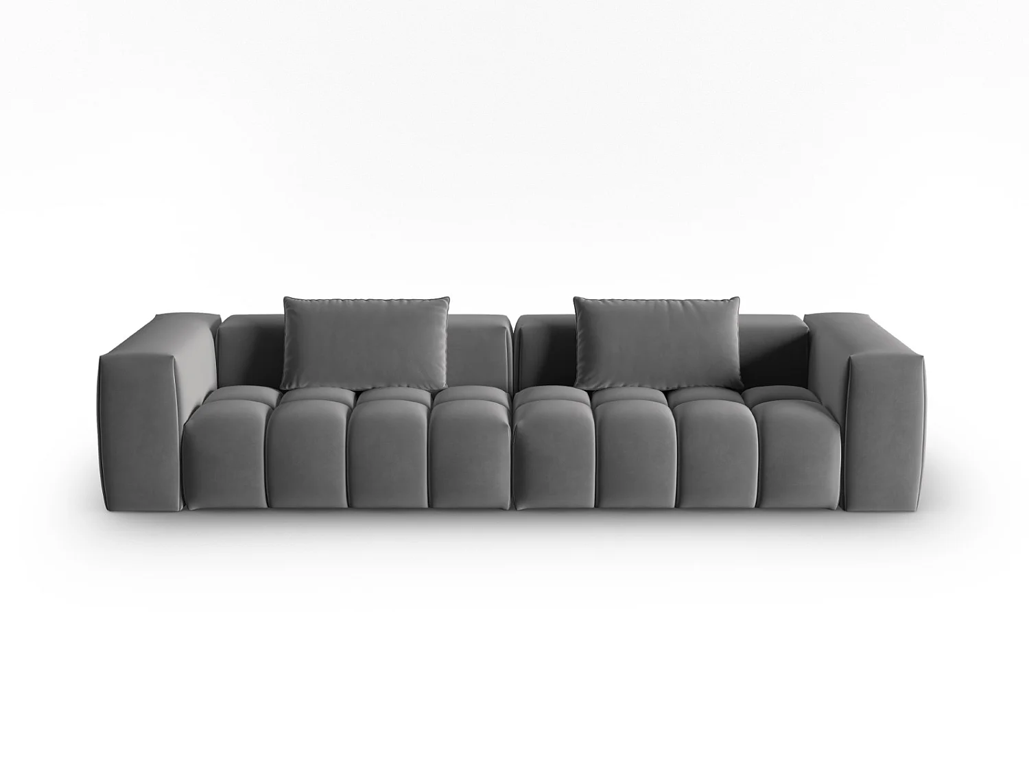 CXL by Christian Lacroix - Sofa modułowa, "Lorella" 5 miejsc welur, cement - 290x85x70cm 3746354 - obrazek 1