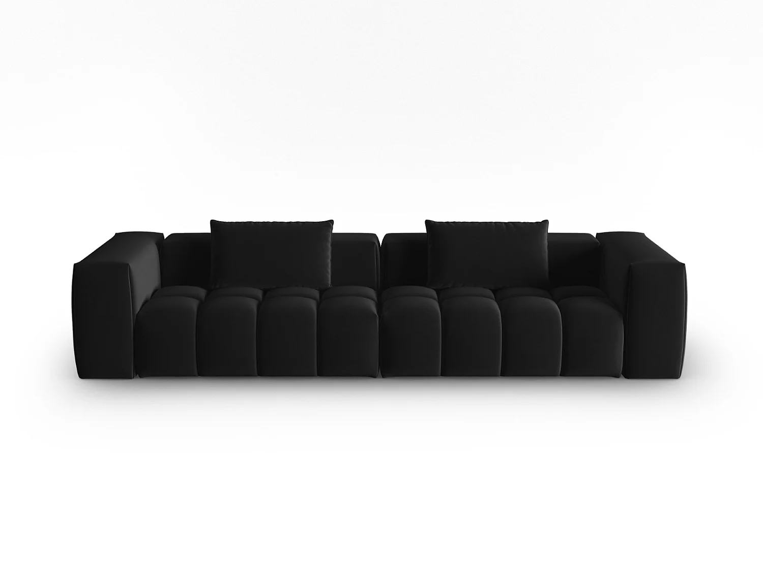 CXL by Christian Lacroix - Sofa modułowa, "Lorella" 5 miejsc welur, czarny - 290x85x70cm 3746410 - obrazek 1