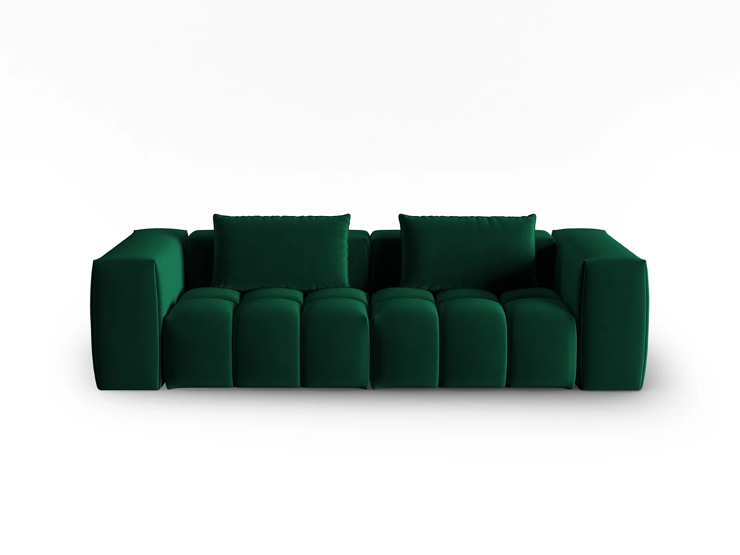 CXL by Christian Lacroix - Sofa modułowa, "Lorella" 3 miejsca welur, zielony butelkowy - 230x85x70cm 3746450 - obrazek 1